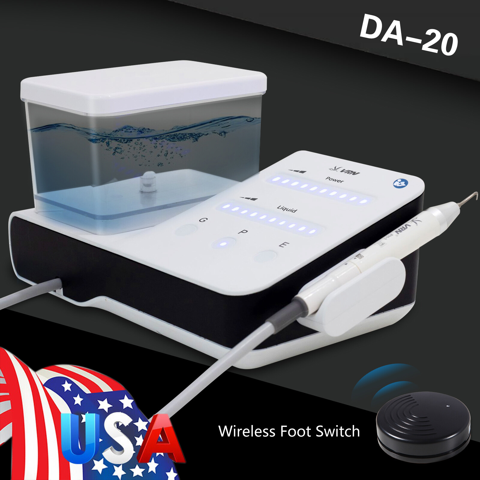Dental LED 1:5 increasing Fiber Optic Contra Angle Handpiece fit NSK Red Ring CE