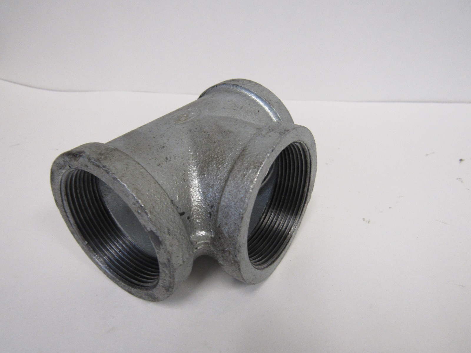 New 6″ Galvanized Steel Straight Tee 6″ X 6″ X 6″ FNPT Thread