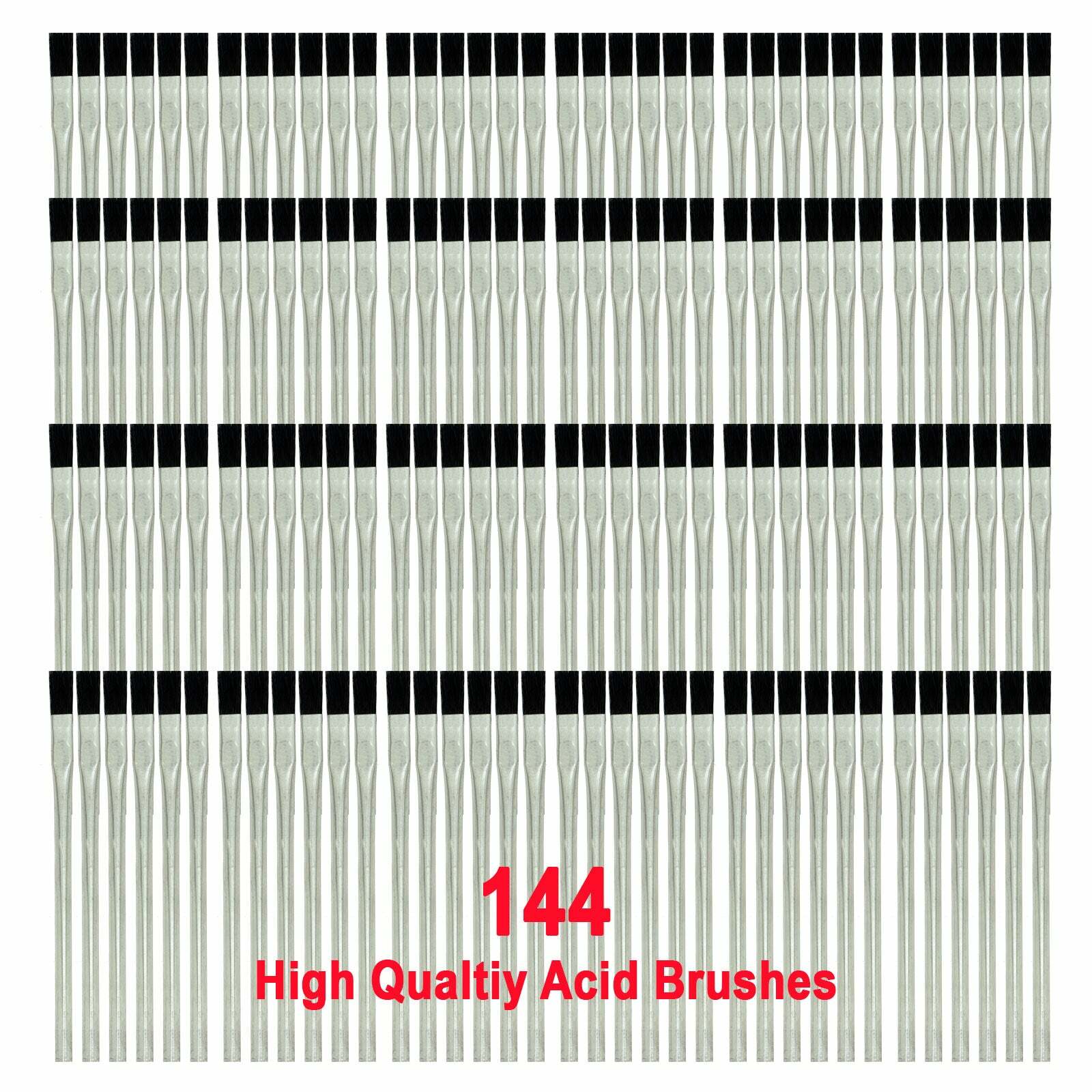 144 Acid Brushes 6″ Length, 3/8″ Wide, $0.13 Per Brush SOLDER, PLUMBING, GLUES