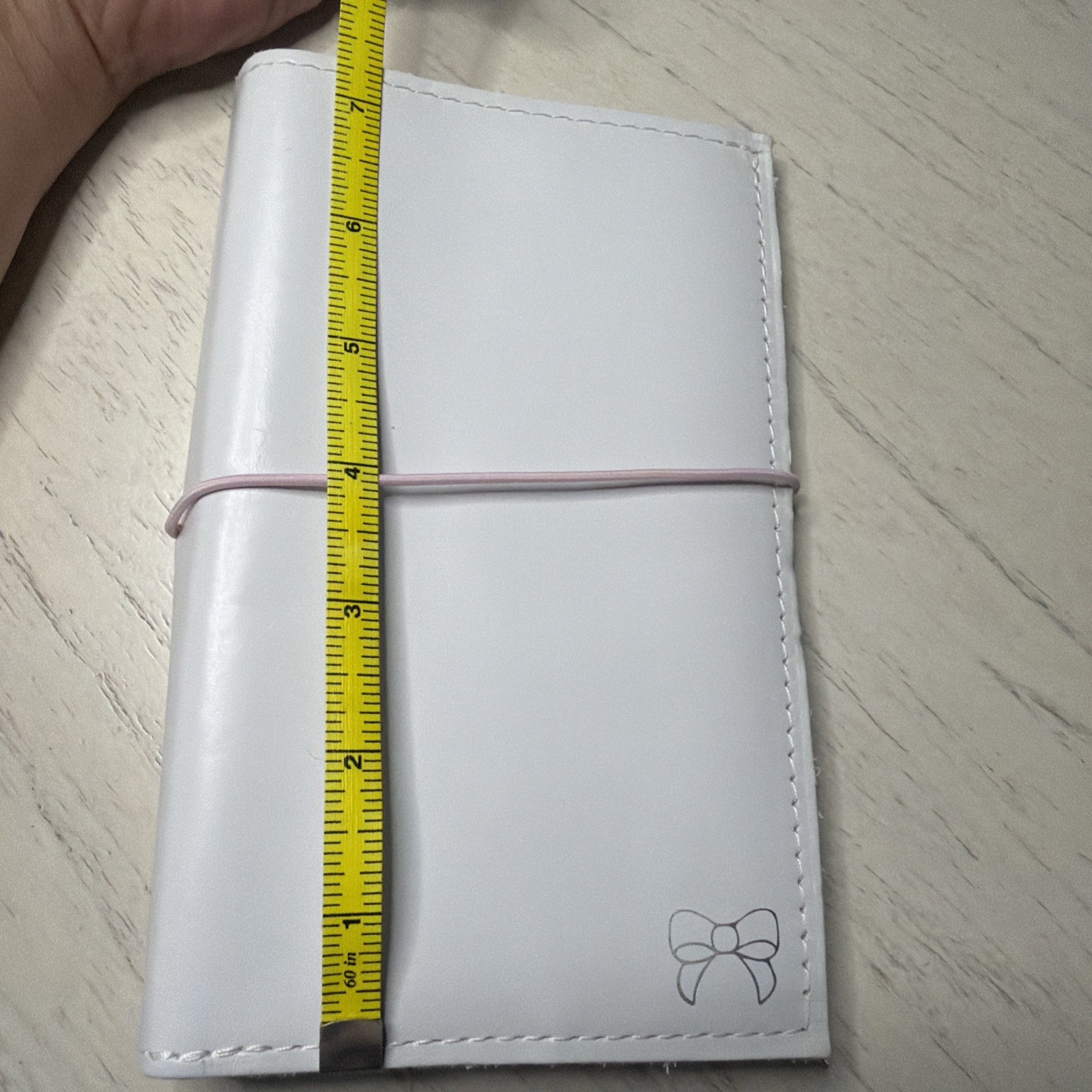 New Foxy Fix Leather White Pink Travelers Notebook Inserts Mystery Gifts 4.5 x 7