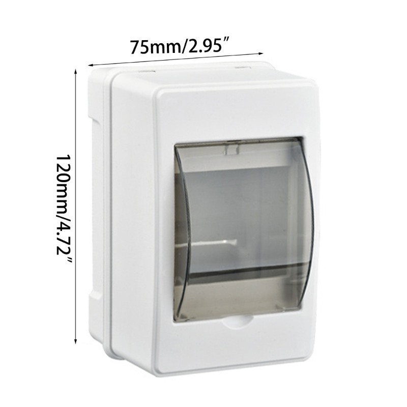 Circuit Breaker Box 4.72×2.95in 2-3 Way Junction Box Indoor Distribution Box