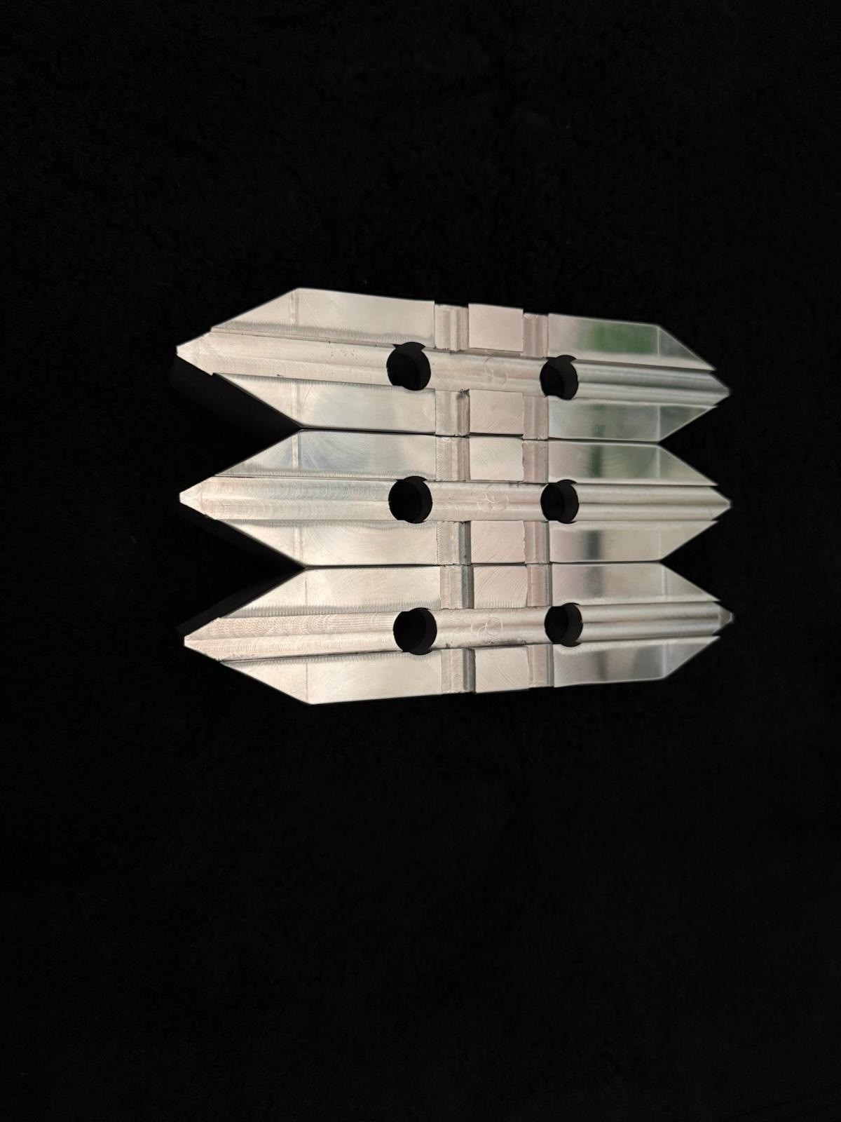 Aluminum soft Jaw Mill finish