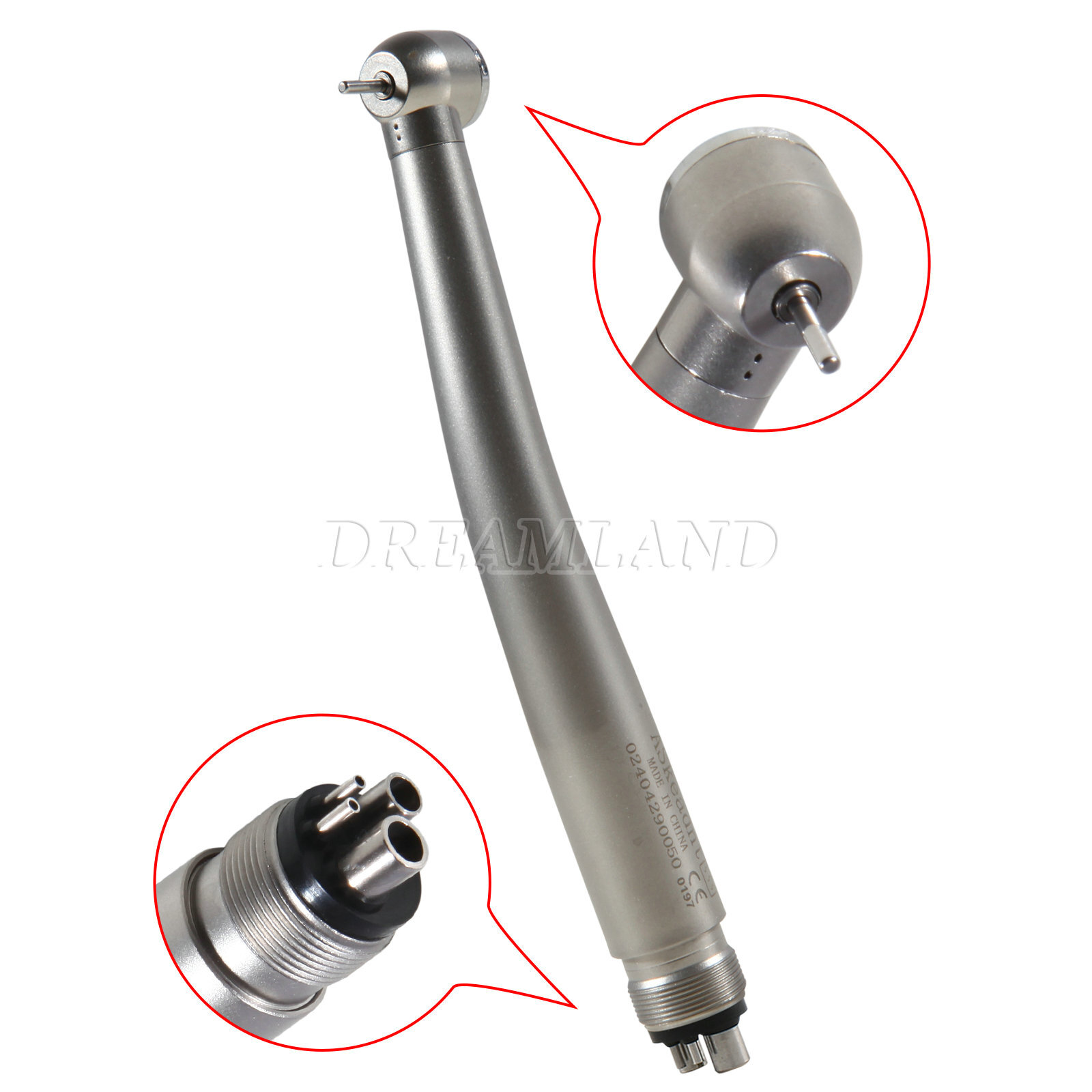 10pcs Dental High Speed Handpiece Standard Push Button Single Spray 4 Holes