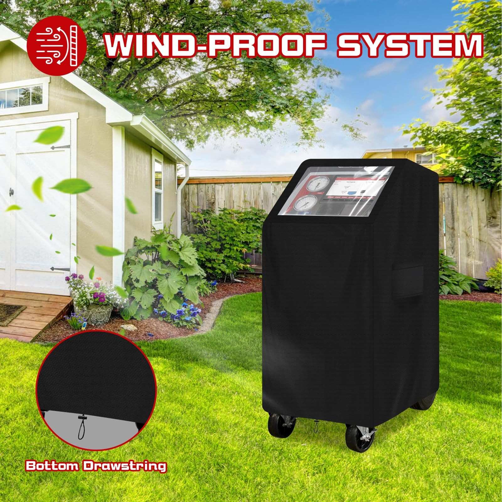 HeavyDuty Refrigerant Recovery Machine Cover Compatible with AC Models