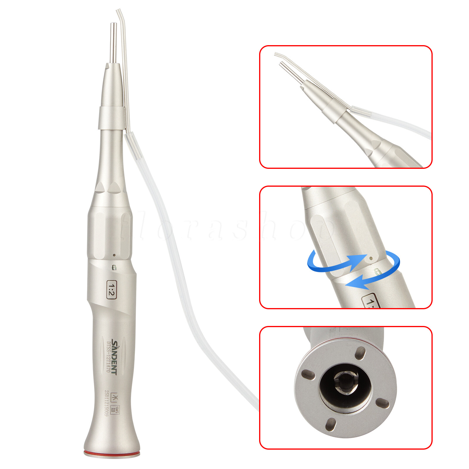 Dental 1:2 Increasing Surgical Osteotomy Handpiece Straight E-type HP Φ2.35mm