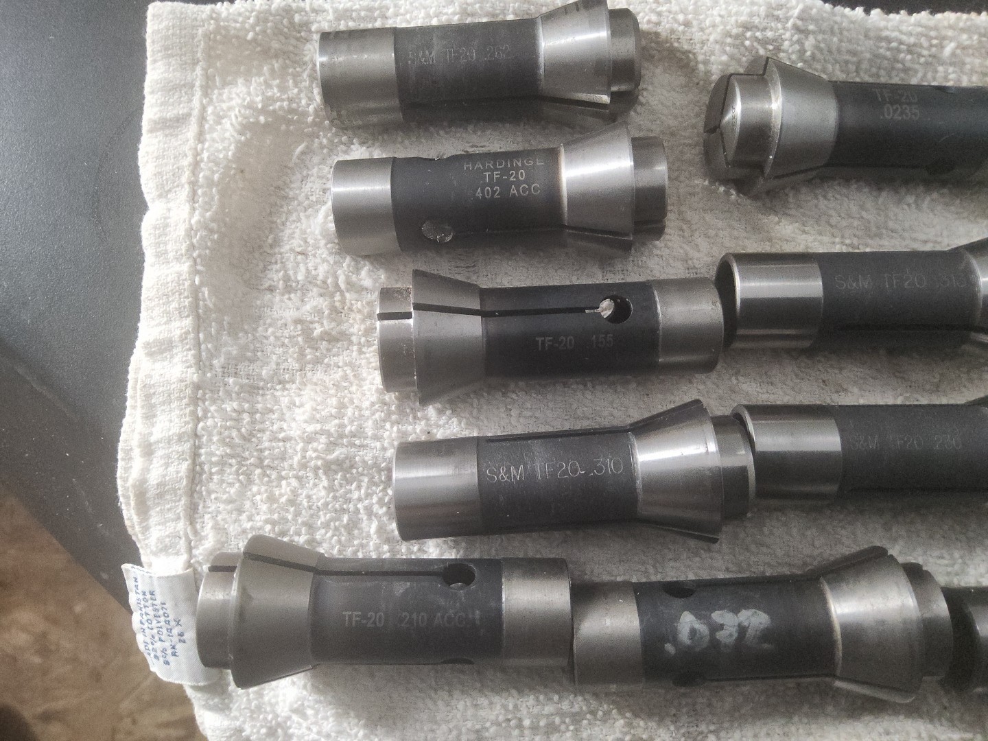 TF-20 SOUTHWICK & MEISTER / HARDINGE TORNOS TF 20 “CHOOSE 1” DECIMAL COLLET
