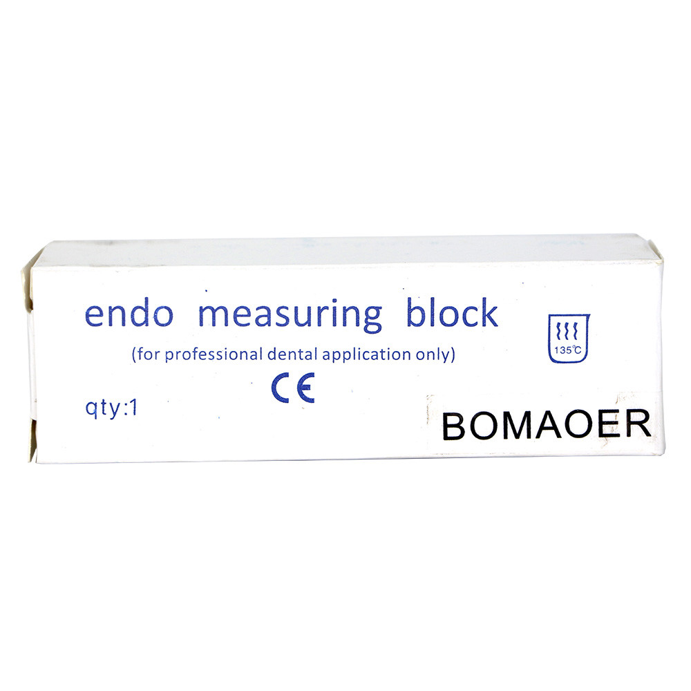 Dental Endo Ruler Block Taper Files Measure Instrument Ruler Scale White Bomaoer