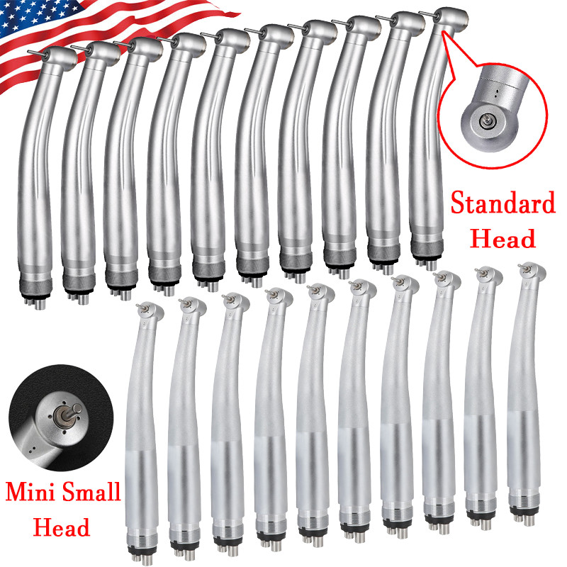 NSK Style Dental Standard/Mini Small Head High Speed Handpiece Push Button 4Hole