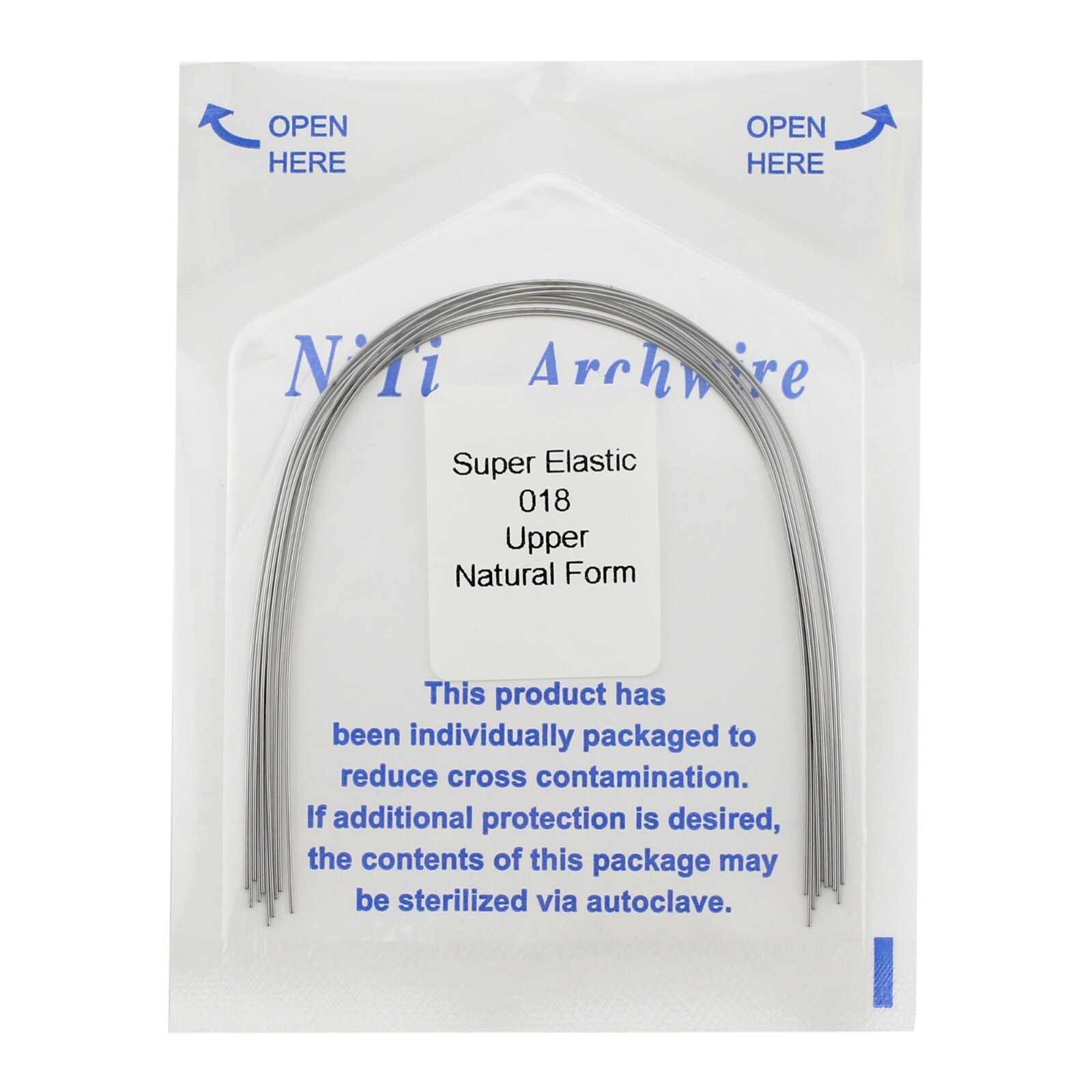 100pc Dental Orthodontic Arch Wires Niti Rectangular Round Natural 1622 012 016