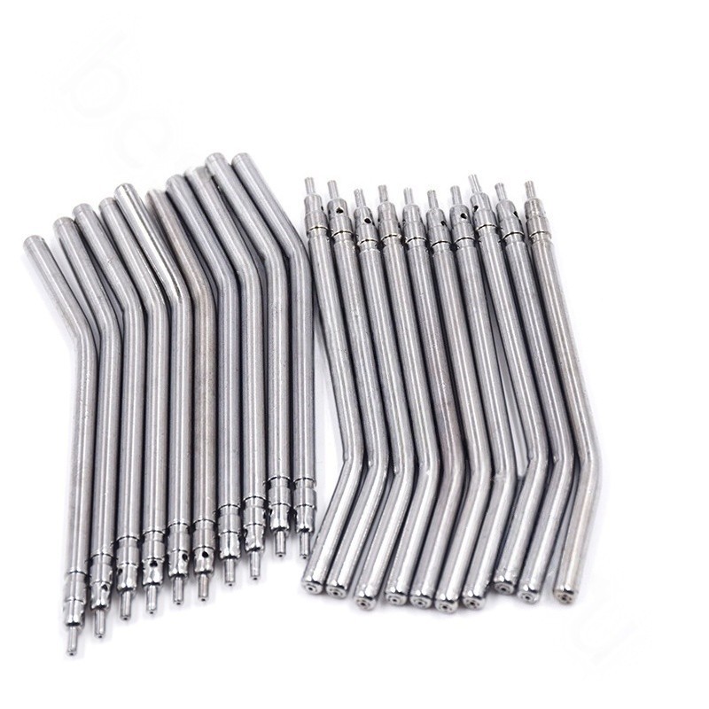 50 Pcs Dental Air Water Triple 3-Way Spray Syringe Metal Spray Nozzle Tips