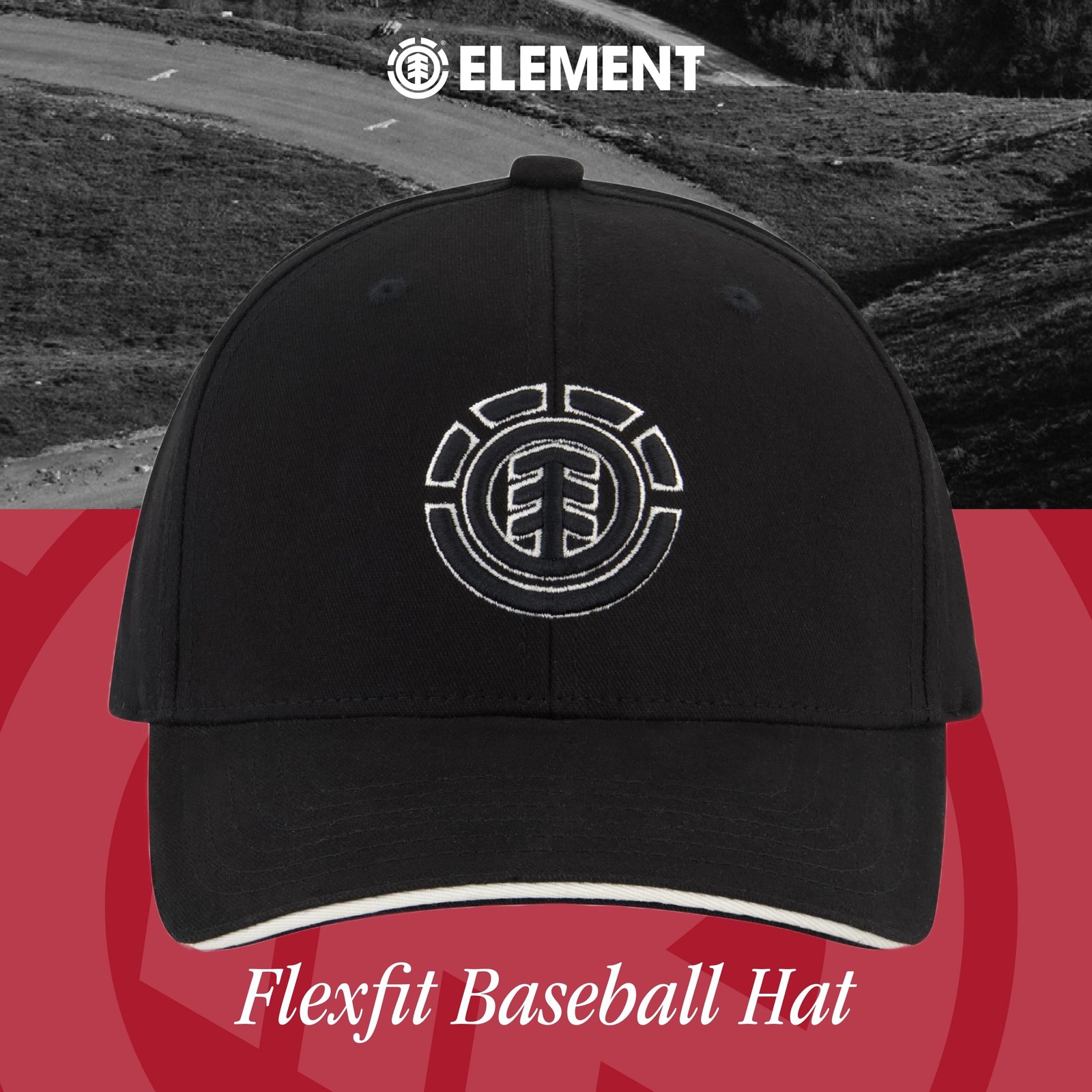 Element Unisex-Adult Element Baseball Hat, Adult Flex Fit Active Sport Cap wi…