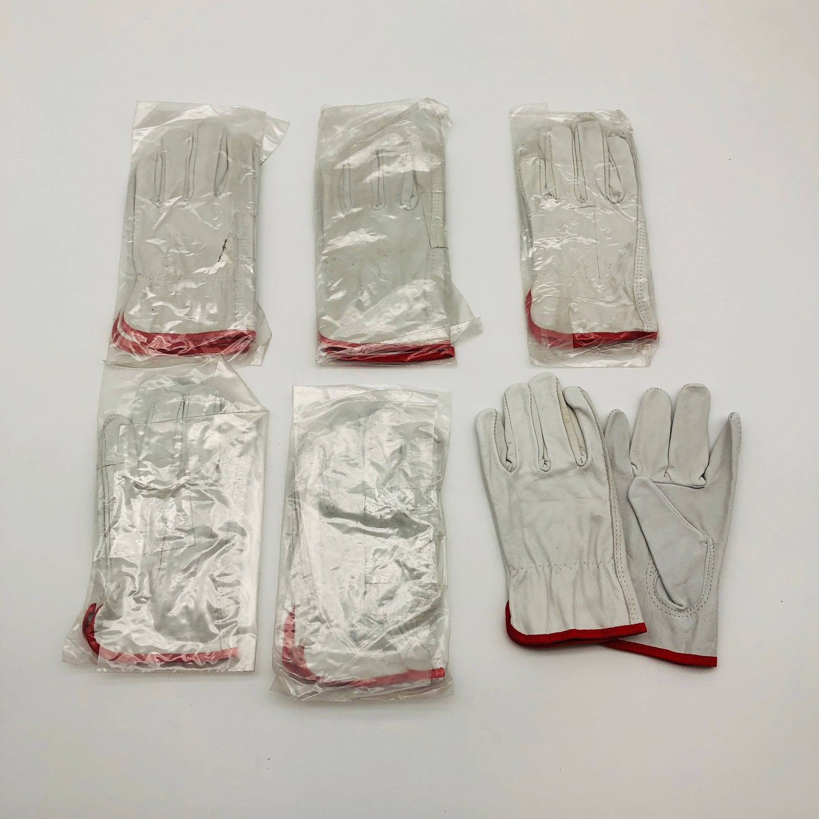 PIP 68-162 Drivers Gloves Sz Small Leather Top Grain 1880 Keystone Thumb 6 Pairs