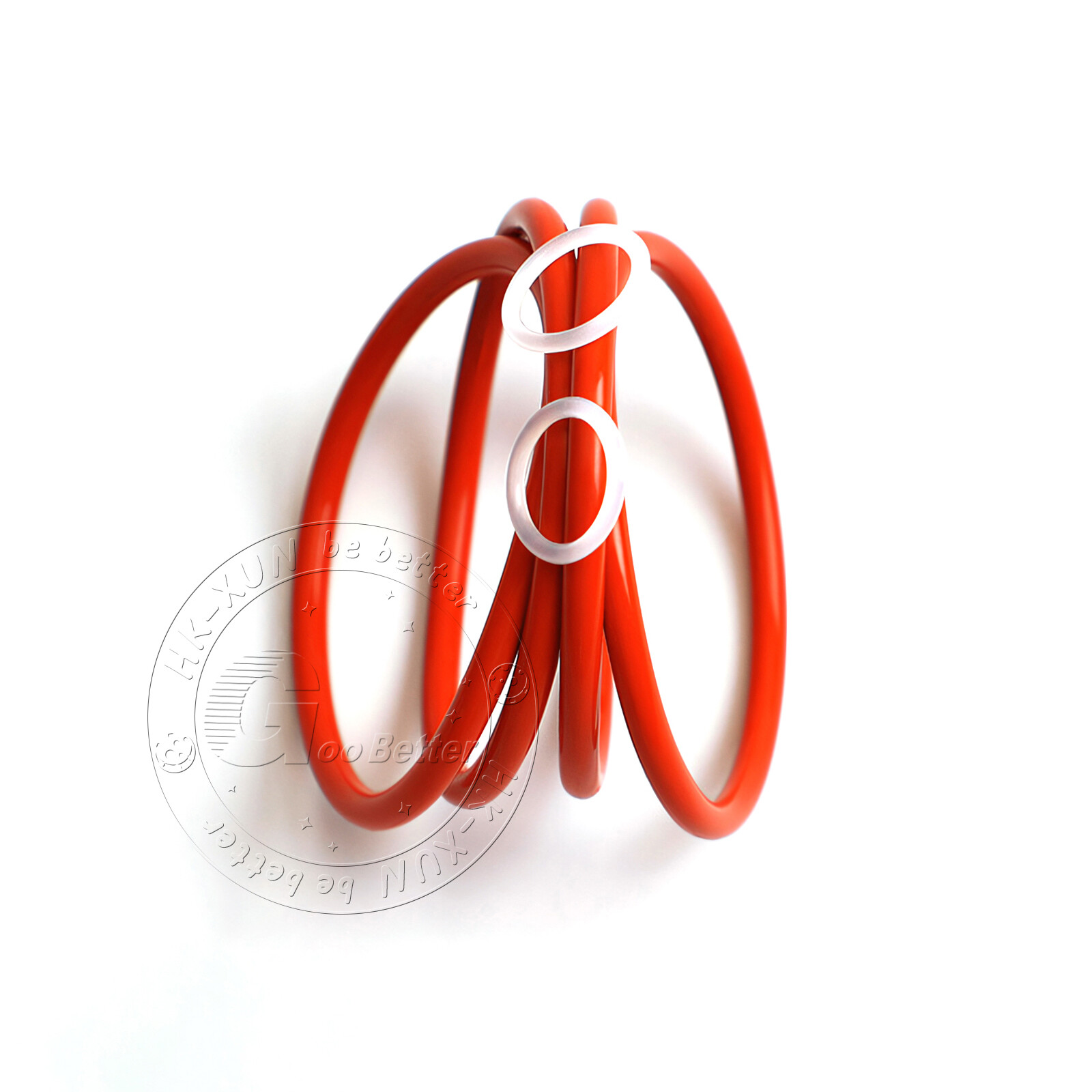 Food Grade O-Ring 5mm Cross Section 18mm-90mm OD Red Silicone Seals O-Rings