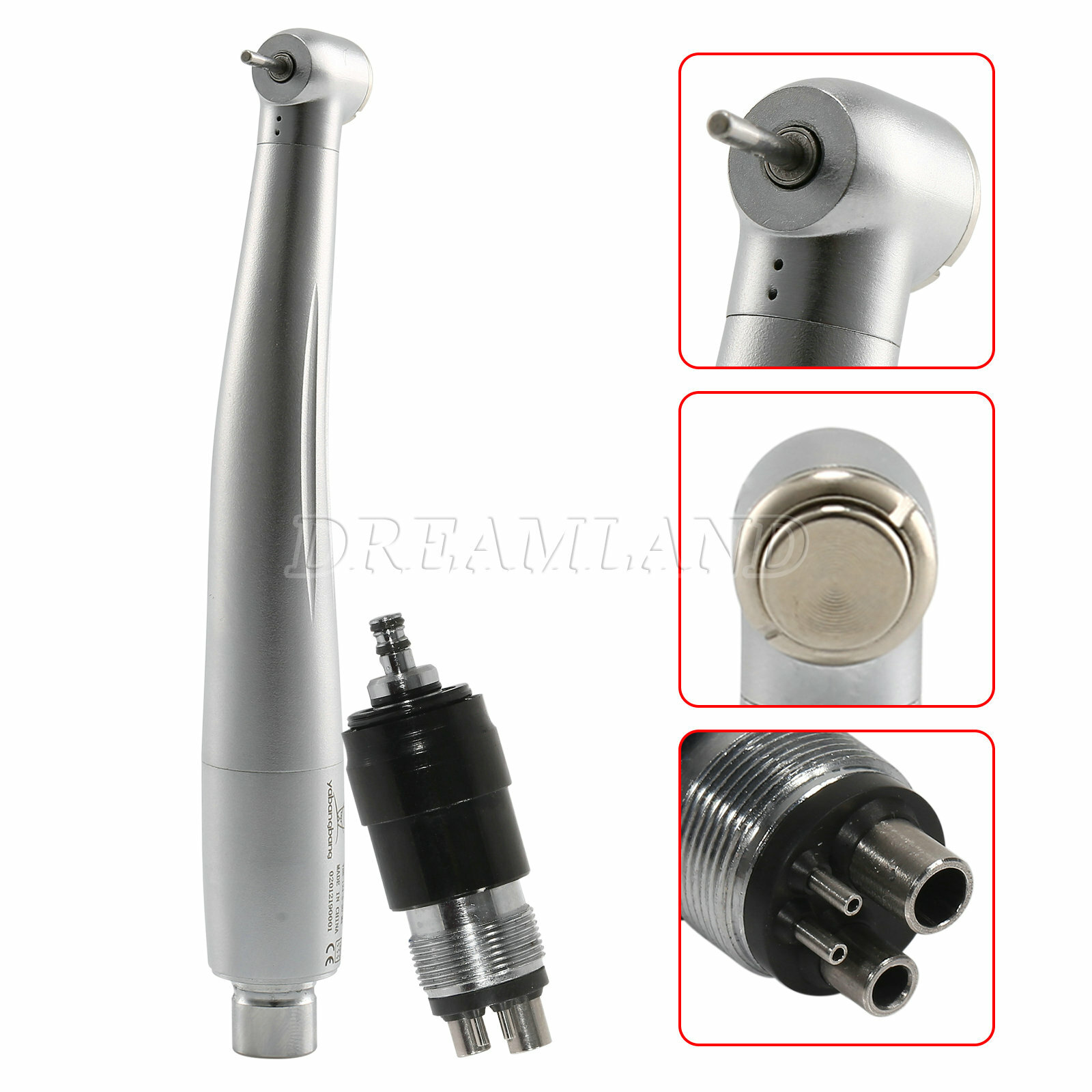 Standard head Dental High Speed Handpiece Turbine with Quick Coupling 4 Hole