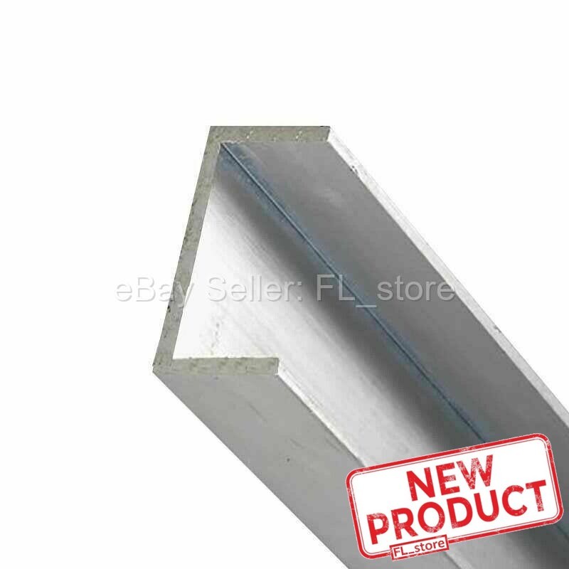 Aluminum Channel 1/2″ Leg x 2″ Base Width x 1-3/4″ Inside x 1/8″ Thick x 8 Feet