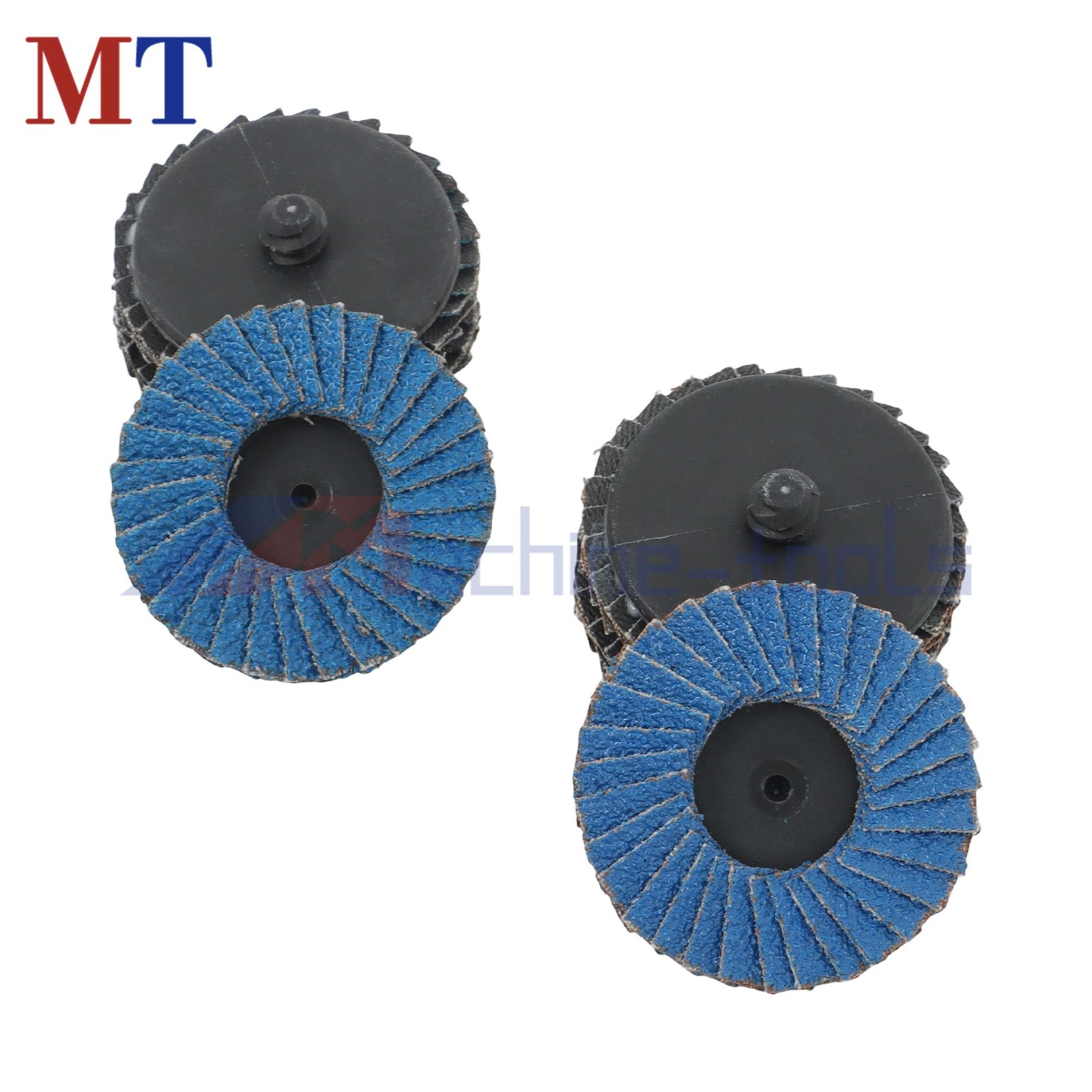 20 Pack 2 Inch 40/60/80/120 Grit Mixed Curved Sanding Discs Set for Die Grinder