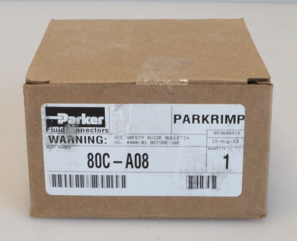 Parker Parkrimp 80C-A08 Crimping Tool Die, 1/2 In, Blue