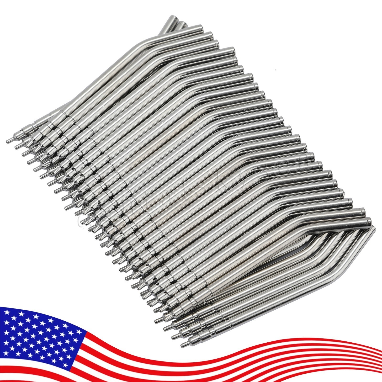 Dental Autoclavable Air Water Spray 3-Way Syringe Stainless Steel Nozzles Tips