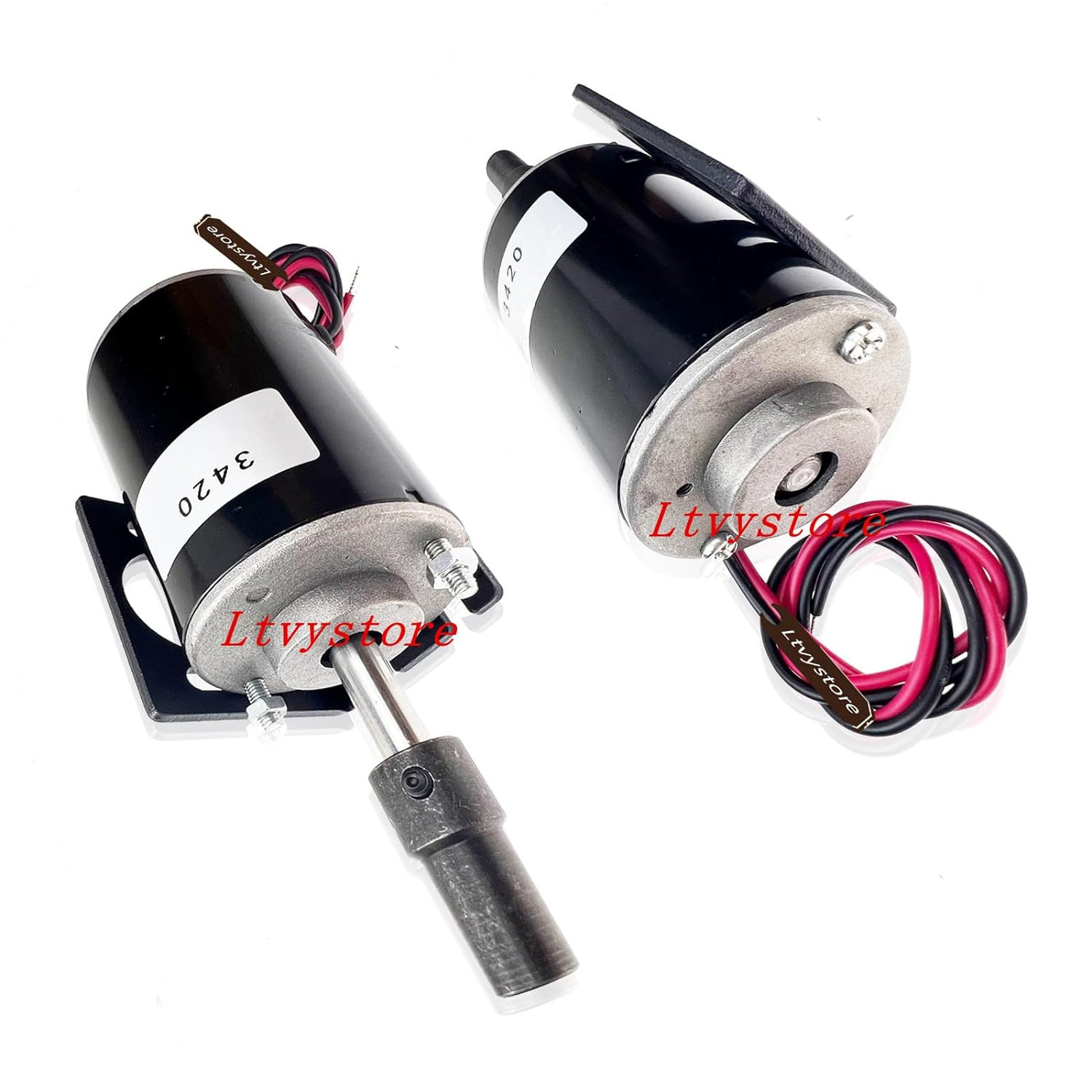 12V Permanent Magnet DC Motor, 30W 3500RPM High Speed CW/CCW Electric Gear Motor