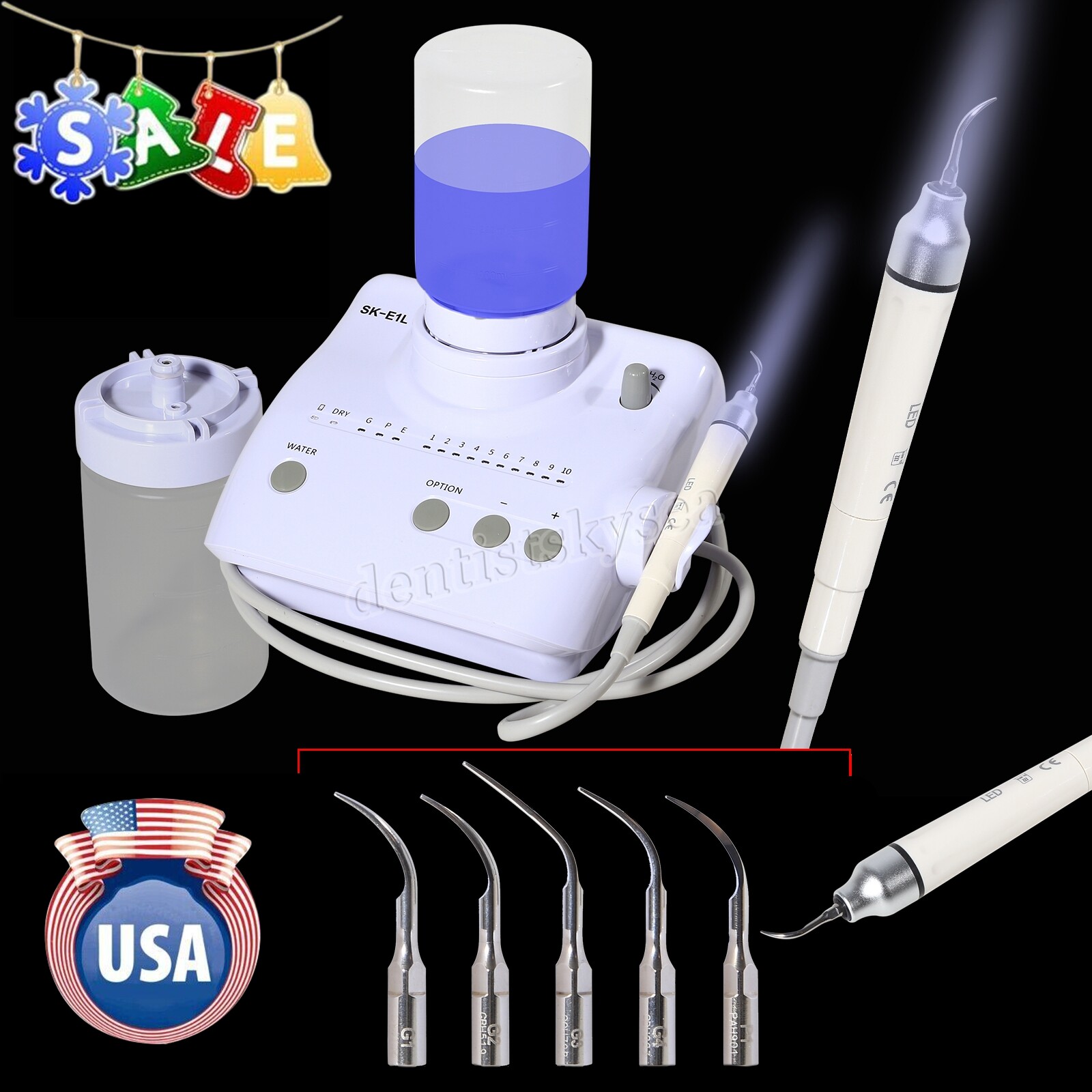 Dental LED Ultrasonic Piezo Scaler w/ auto water supply Fit EMS Woodpecker USA