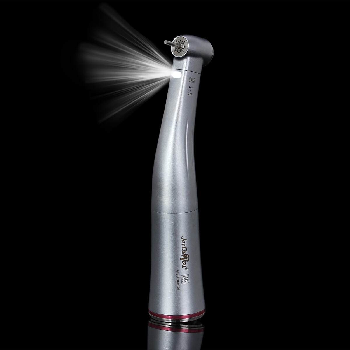 AZDENT Dental Fiber Optic LED 1:5 Contra Angle Handpiece 200000min/rpm