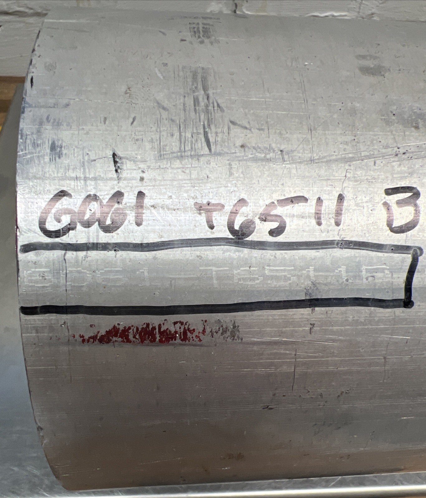 6” DIA ALUMINUM 6061 ROUND ROD 6061-T6511 B 6.25” Long Extruded Bar Lathe Stock