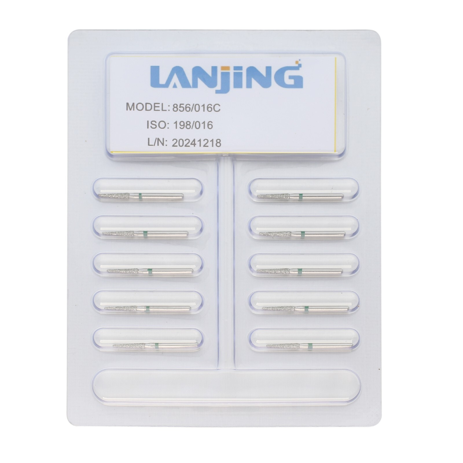 Dental Diamonds FG Burs Football Egg Round End Taper Friction Grip 368 856 850