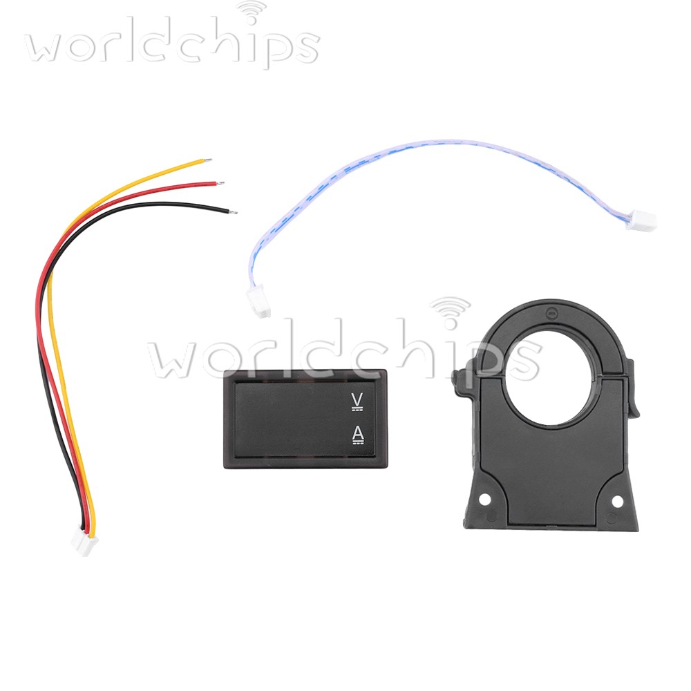 DC0-300V 50/100/200/400A Digital Current Voltage Meter Hall Ammeter Voltmeter