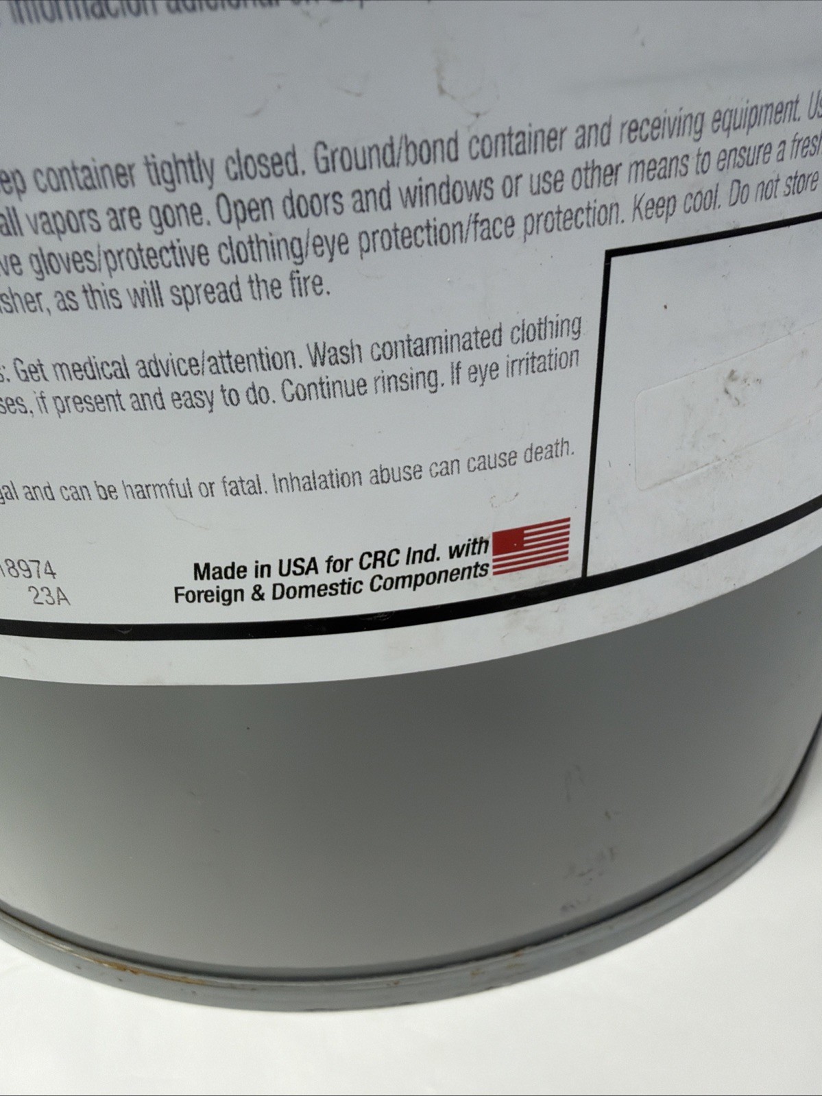 CRC 03041 General Purpose Dry Lubricant, 26.5lb, 5 Gallons, Food Grade, NSF H1