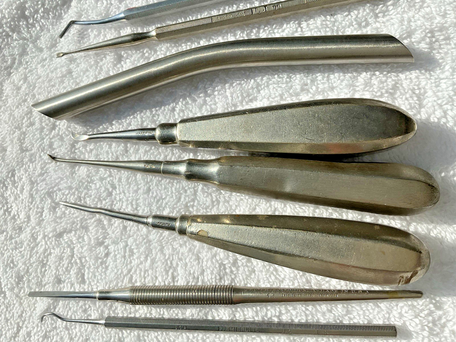 34 Lot of 34 Vintage Branded Dental Tools Picks Tweezers