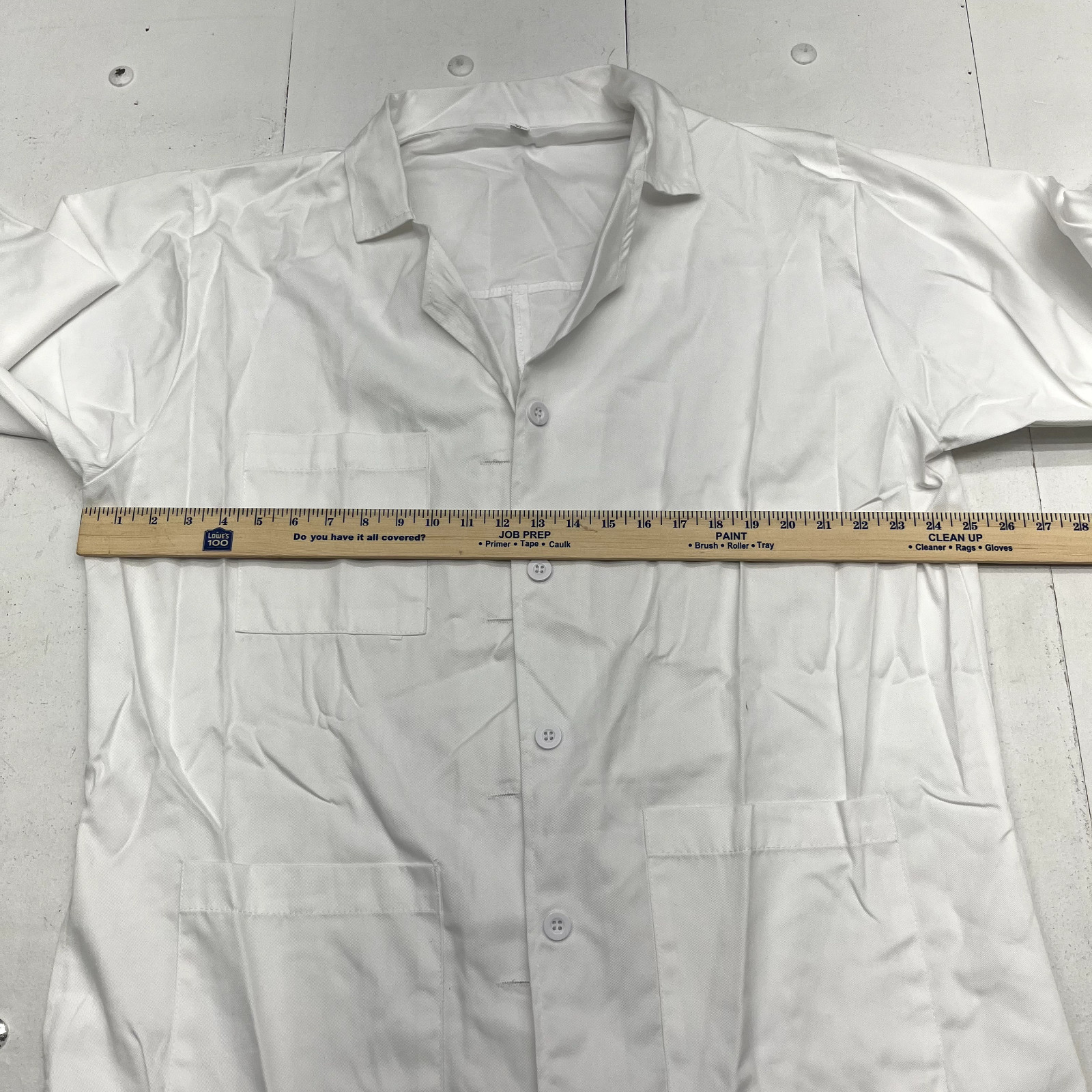 NY Three White Long Sleeve Chef Coat Unisex Adult Size X-Large NEW