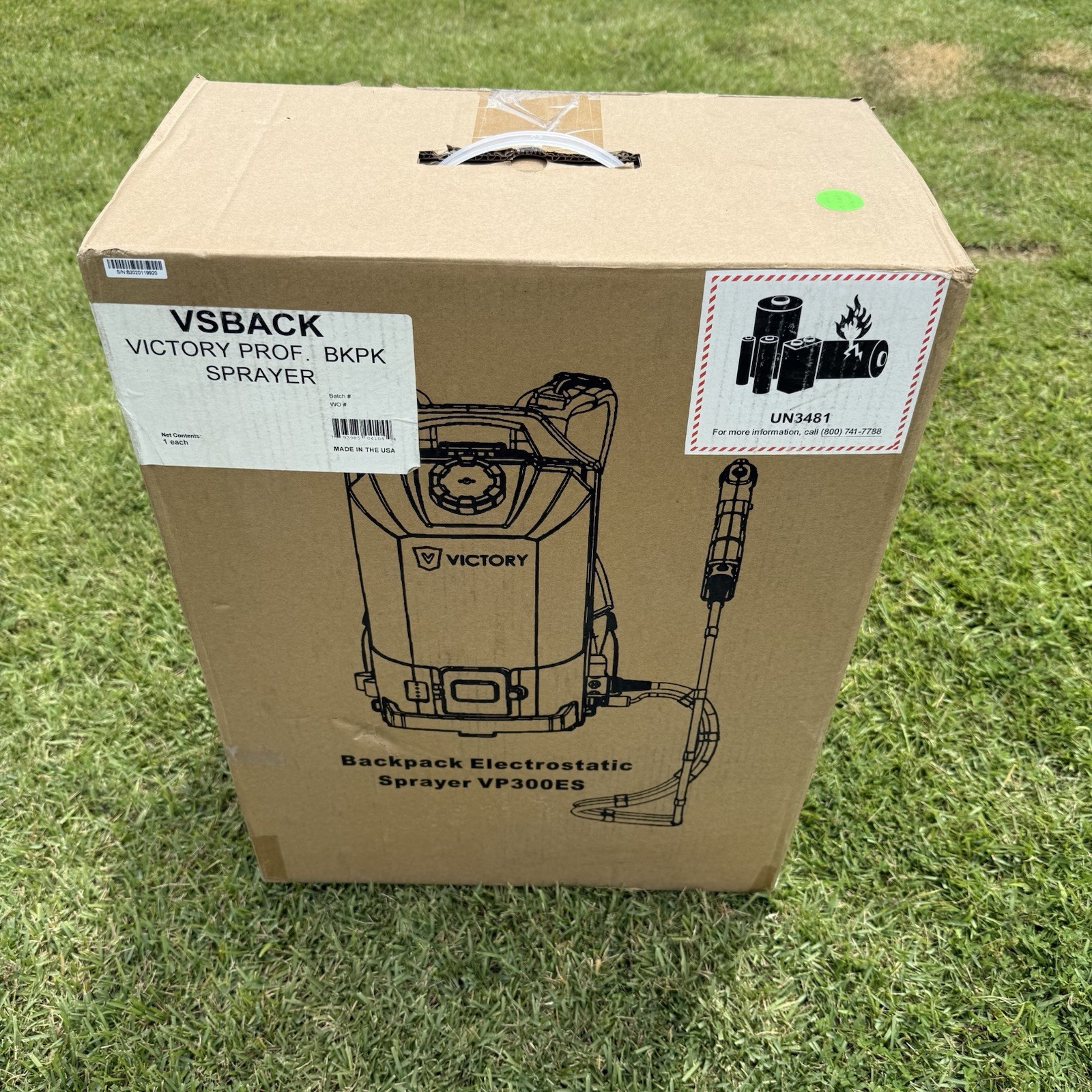 Victory Innovations VP300ES Professional Electrostatic Backpack Sprayer  USA