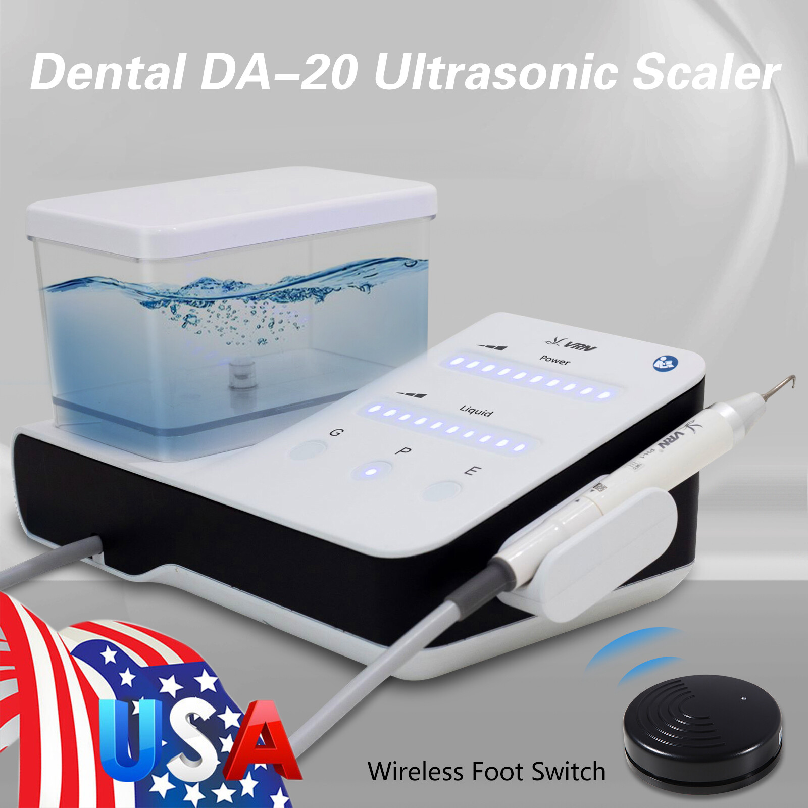 Dental LED 1:5 increasing Fiber Optic Contra Angle Handpiece fit NSK Red Ring CE