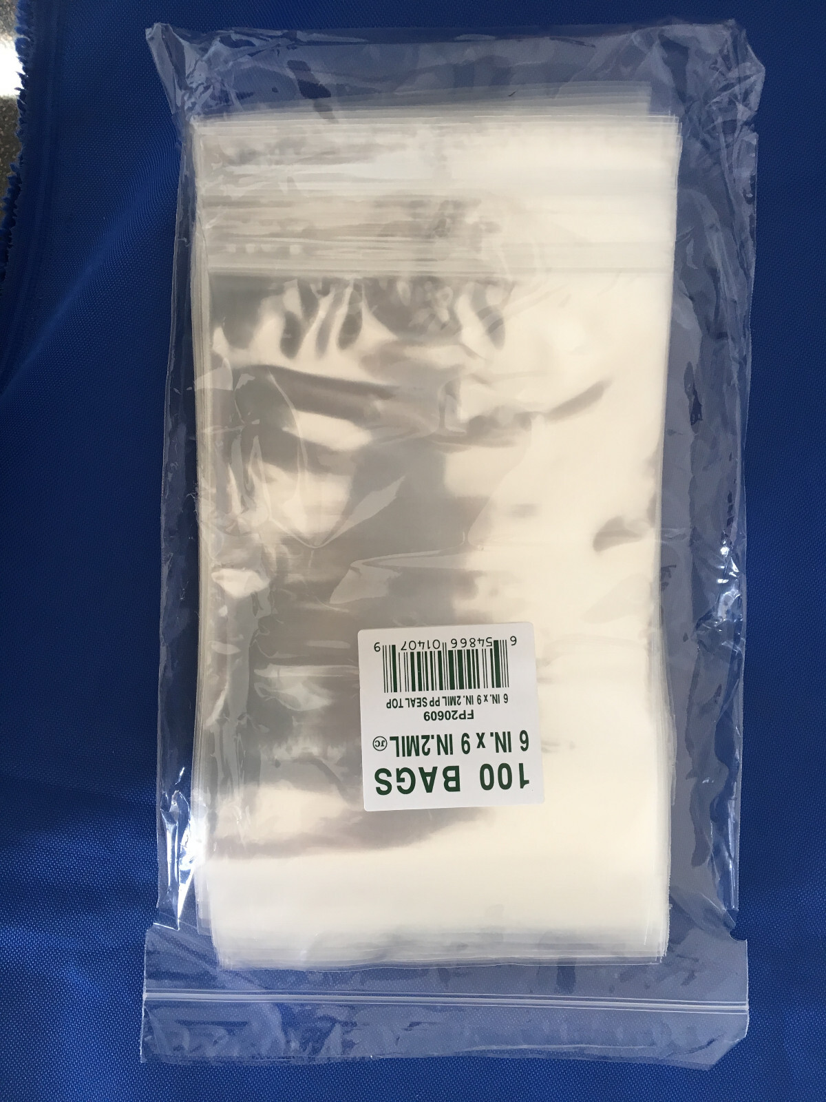 Clear Cello Zipper Zip Lock Seal Top Reclosable Hang Hole Plastic Poly Bags 2Mil
