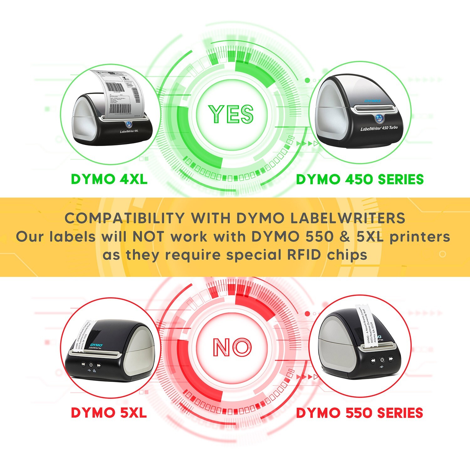 DYMO LW 30334 Medium Multipurpose Labels – (50) Rolls of 1000 – FREE & FAST SHIP
