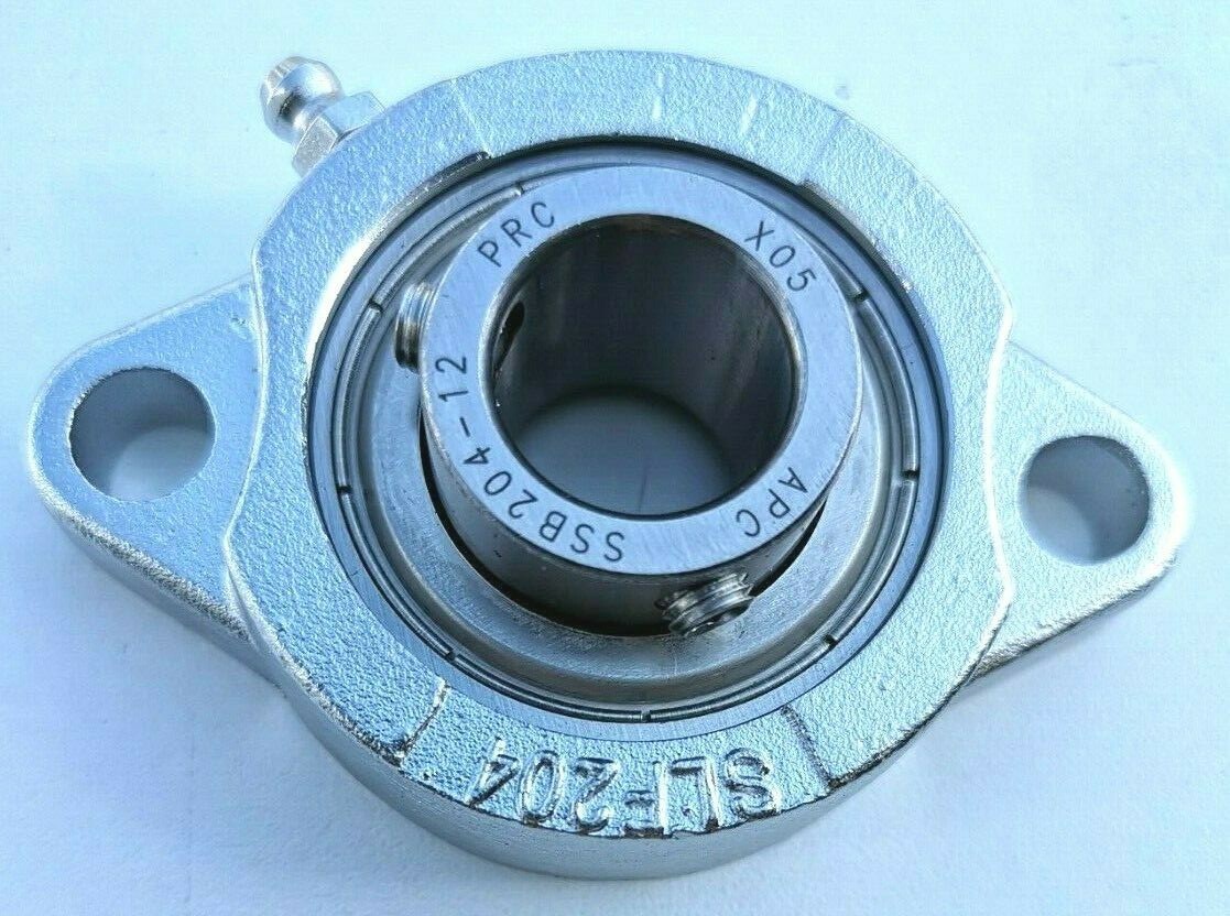 Premium SSBSLF205-16G | Stainless 1″ Bore 2-Bolt Flange Bearing Unit SBLF205-16G