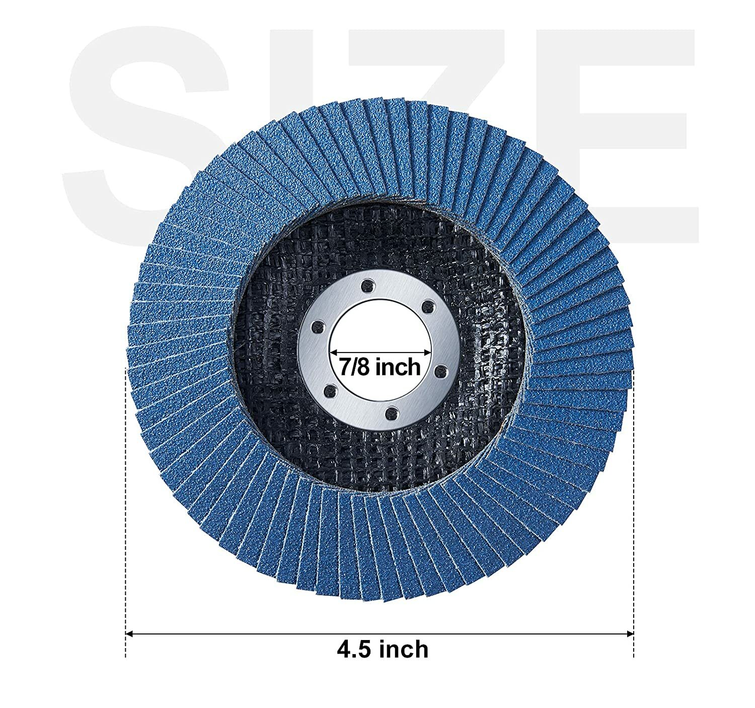 100 Pack 4.5″ 4-1/2″ Zirconia Flap Disc 40 60 80 120 Grit Sanding Grinding Wheel