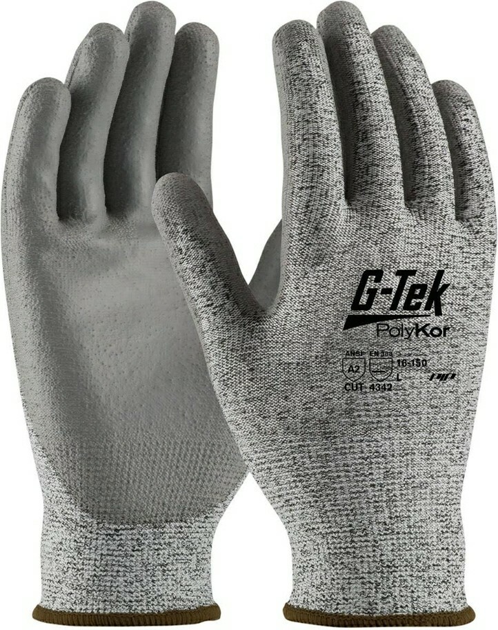 PIP 16-150/XL -G-Tek Polykor Polyurethane Coated Cut-Resistant Gloves