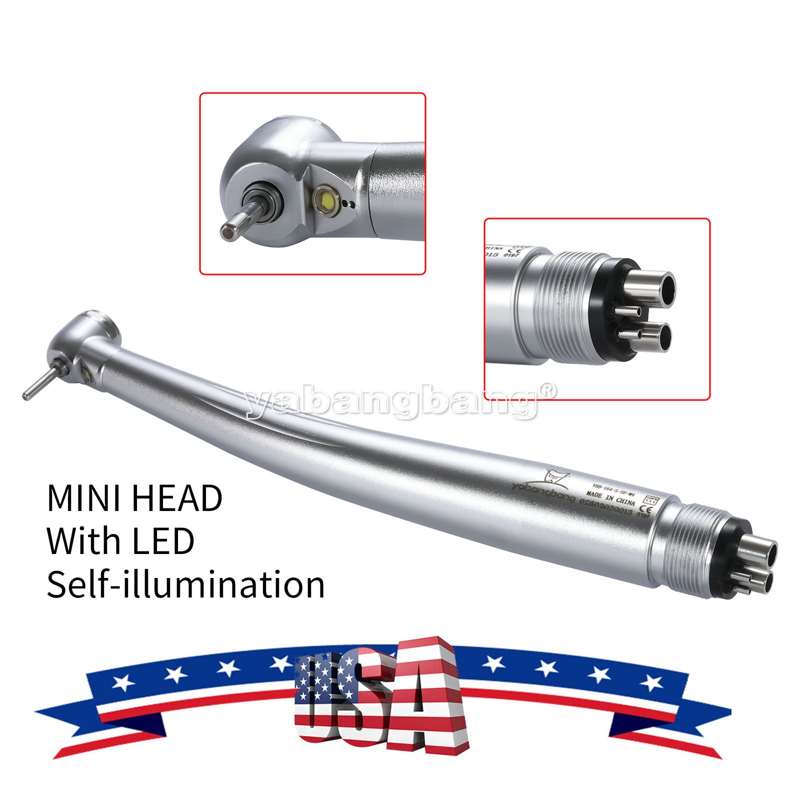 NSK Style Dental Fiber Optic LED High Speed Handpiece Turbina Turbine 2-Hole B2
