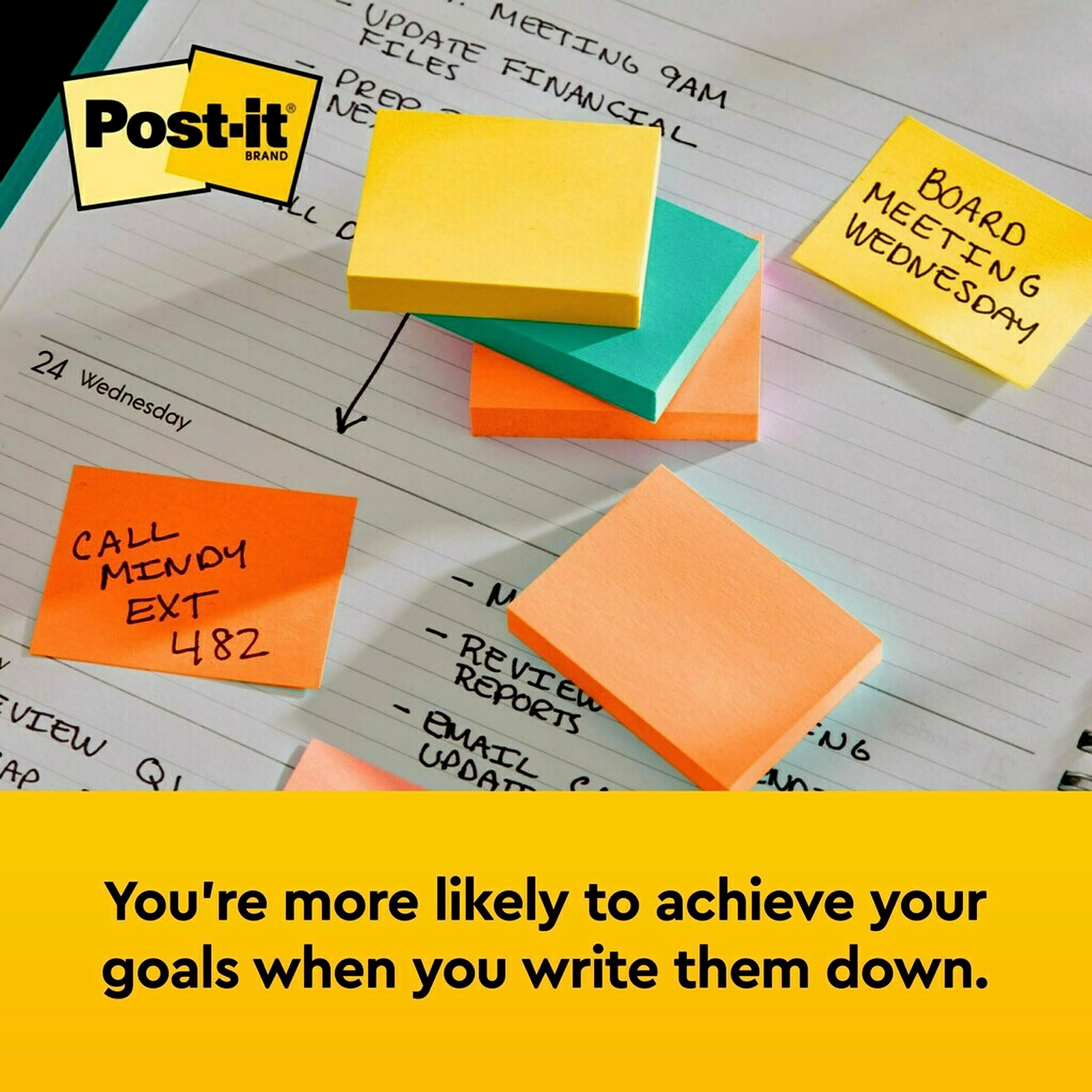 Post-it Mini Notes 1.5×2 in 12 Pads Bright Colors