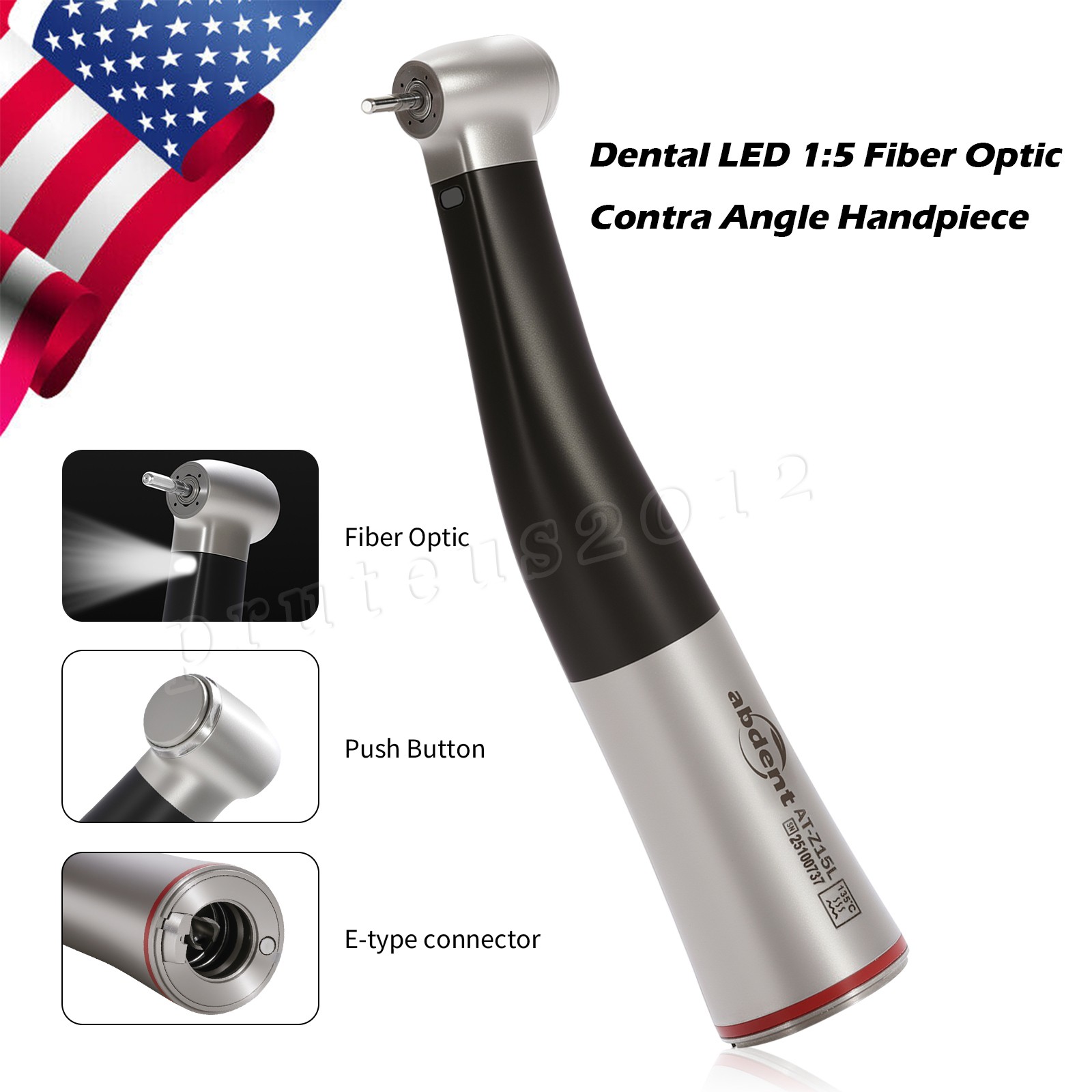 Abdent 1:5 Electric Dental Handpiece Black