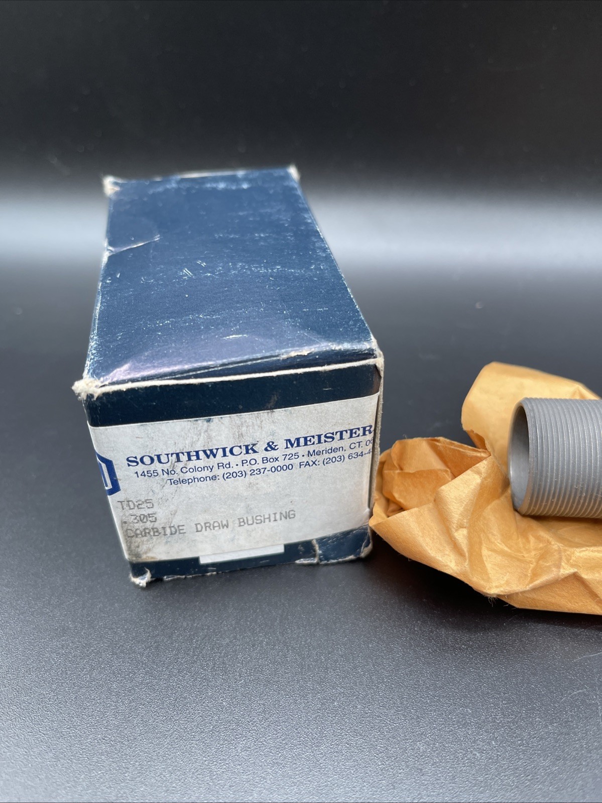 Southwick & Meister TD25 .305 in Carbide Lined Draw Bushing Collet 7.75 mm – New