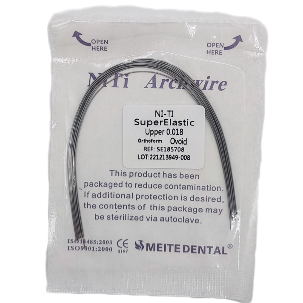 50 Packs Dental Orthodontic Super Elastic Wire Niti Round Arch Wires Ovoid Form