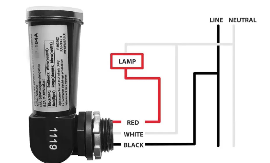 LED 120V Dusk To Dawn Outdoor Swivel Photo Cell Light Control Photocell Sensor