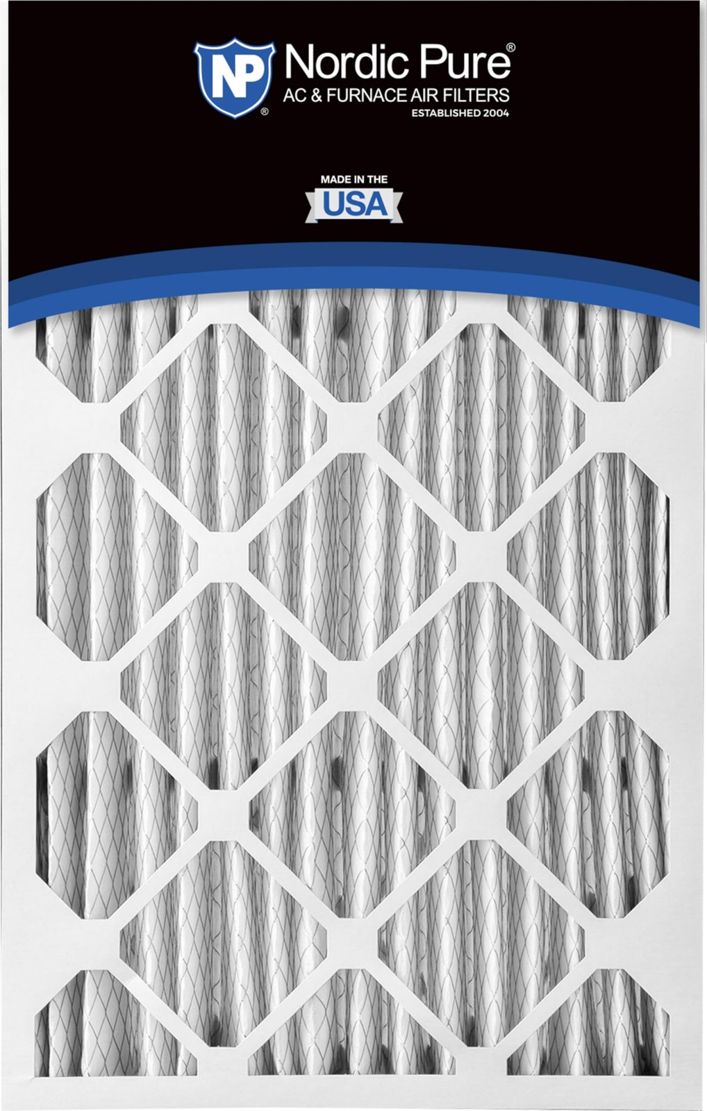 Nordic Pure 16x25x5 (Actual Size: 15 3/4 x 24 x 4 3/8) 2 Pack
