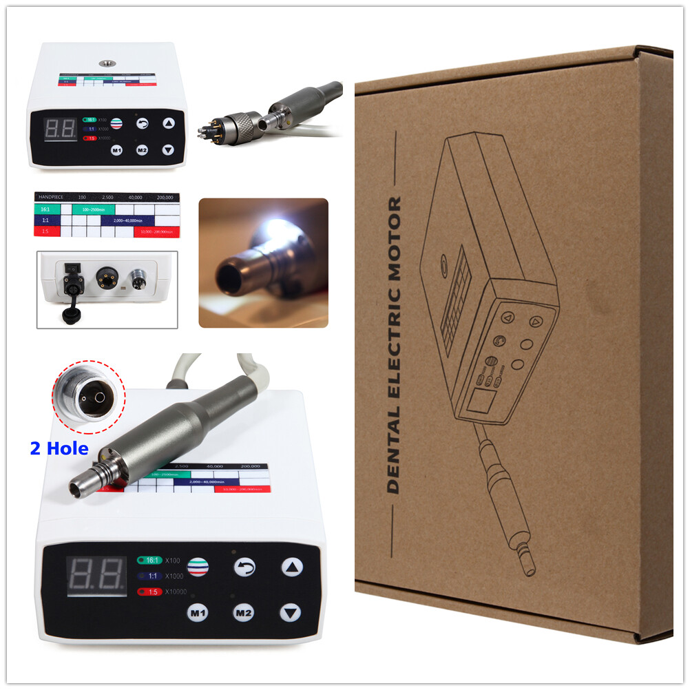 Dental LED Brushless 1:1/1:5/16:1 Electric Micro Motor Internal E-type 4Holes