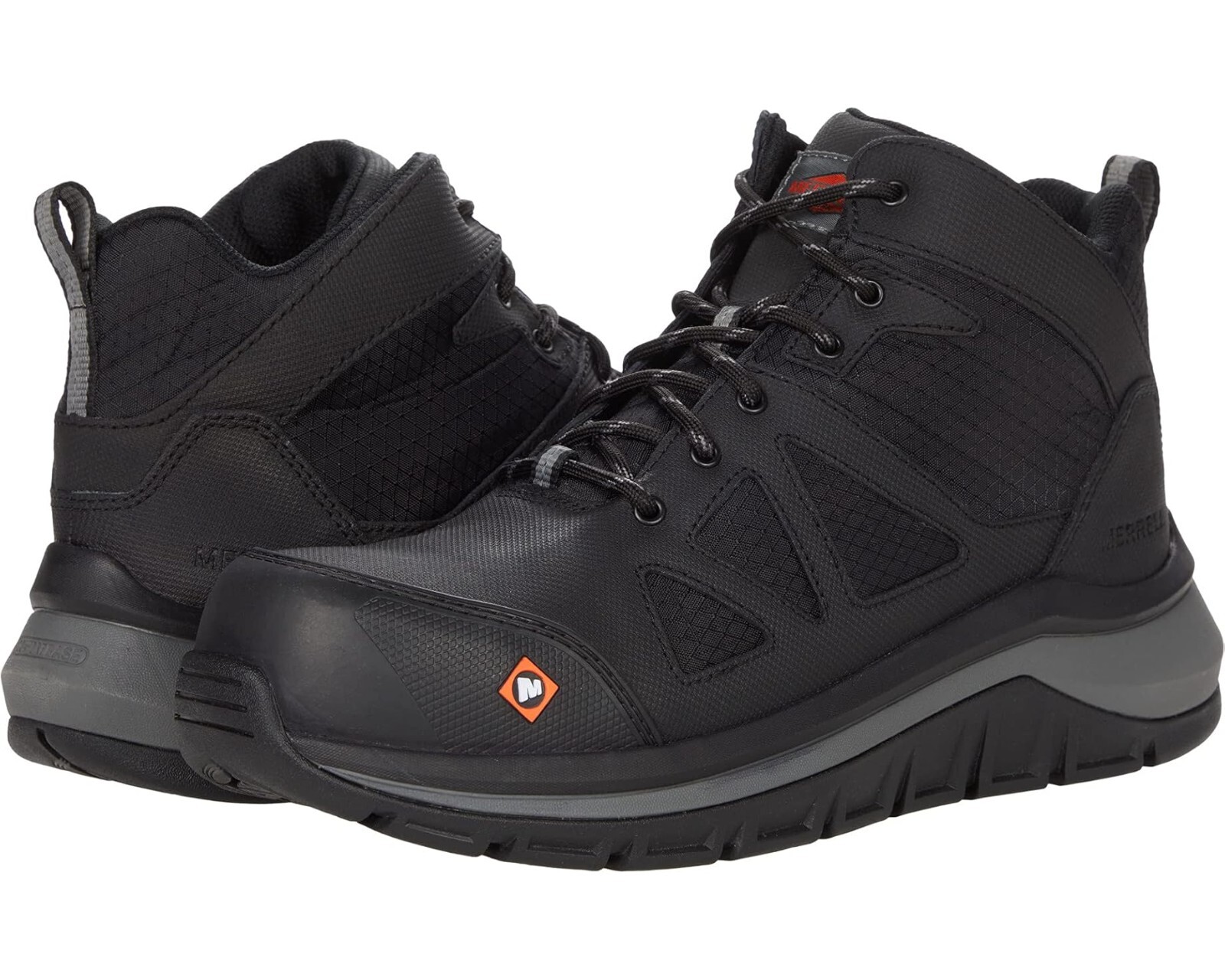 Merrell Work Fullbench Speed Mid Carbon Fiber Toe UNISEX Boots Men 6.5, Womens 9