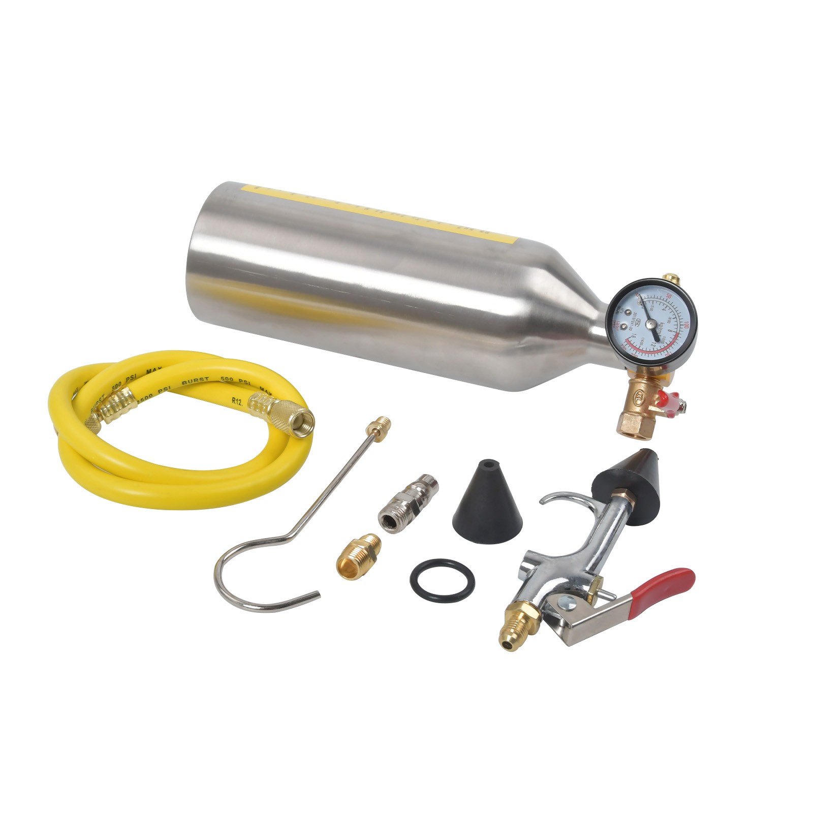 A/C AC Air Conditioner System Flush Canister Gun Tool Kit For R134 R12 R22 R404