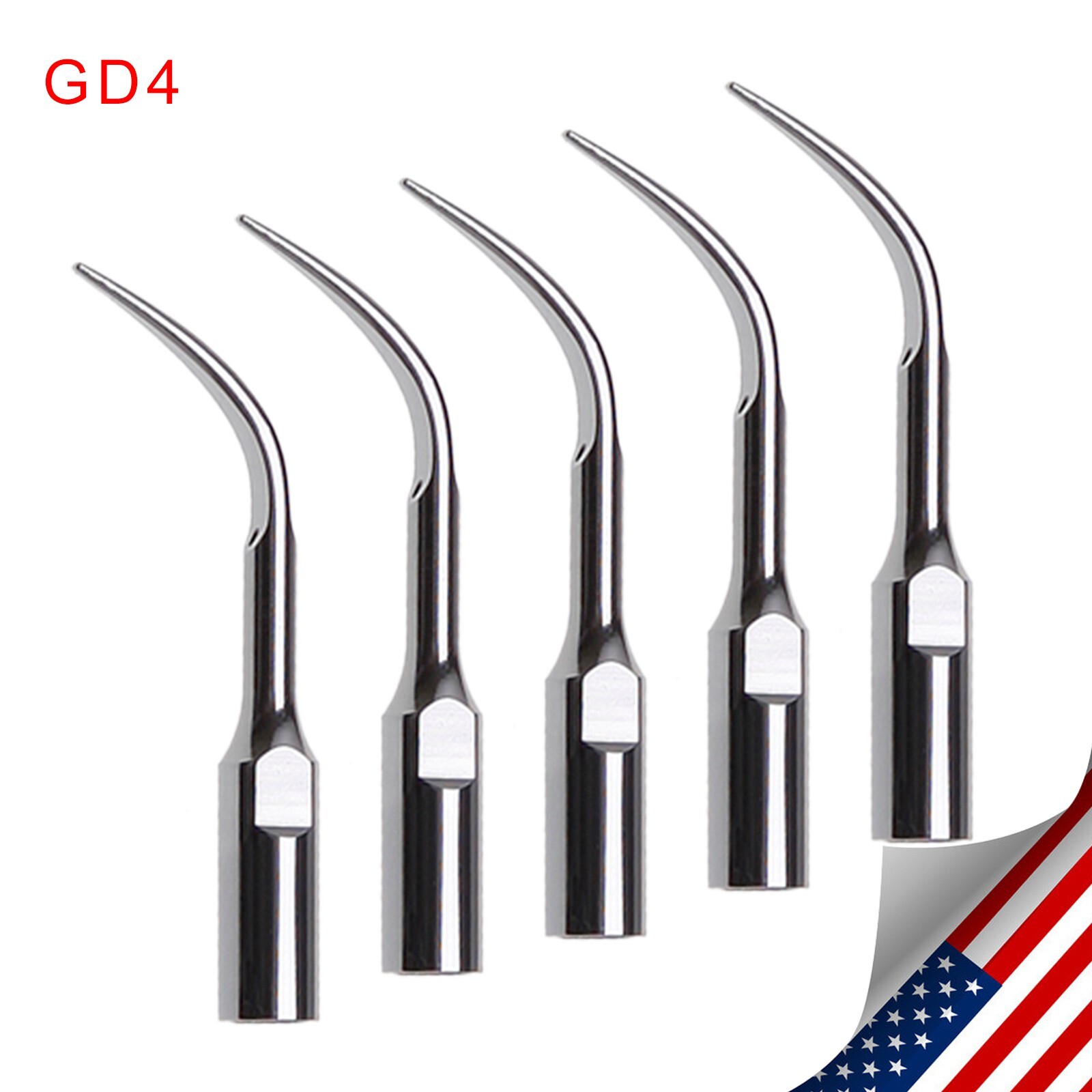 5PCS Dental Scaling Insert Tip GD4 for SATELEC DTE Ultrasonic Scaler atz