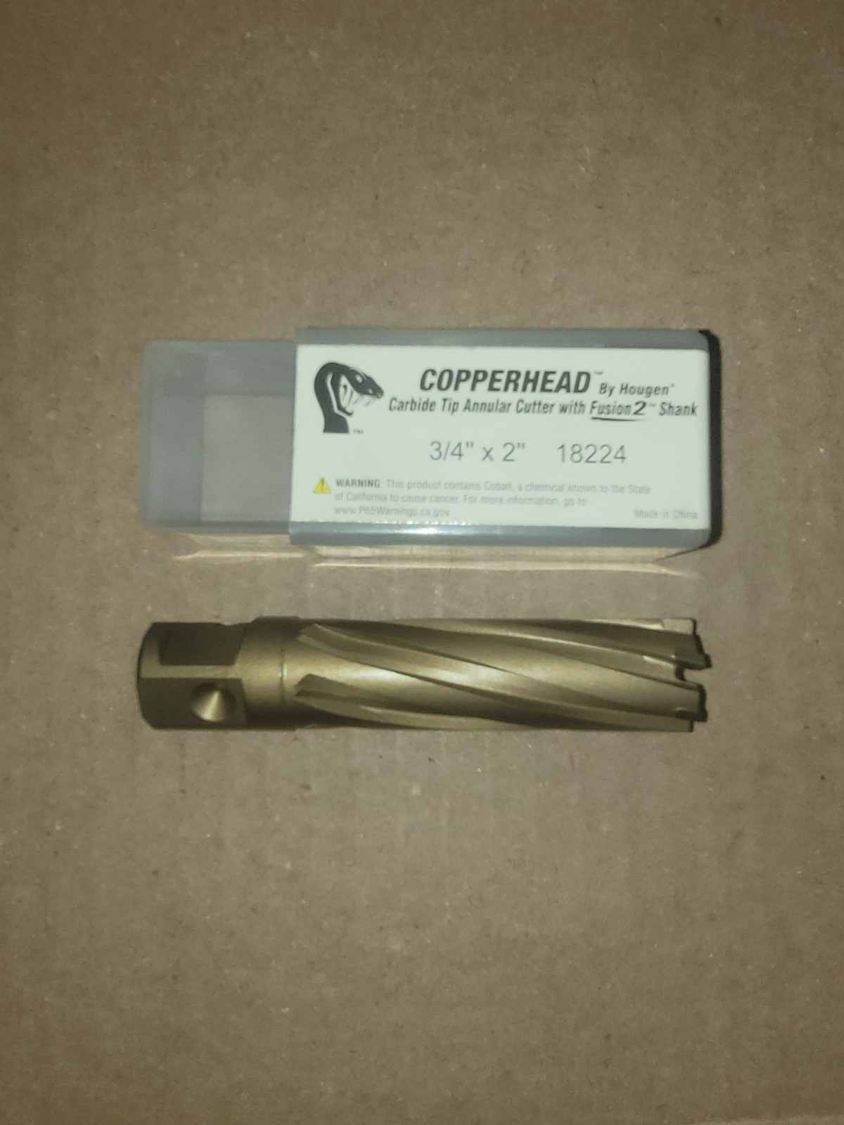 Hougen 18224 3/4″ x 2″ Depth of Cut Copperhead Carbide Tip Annular Cutter